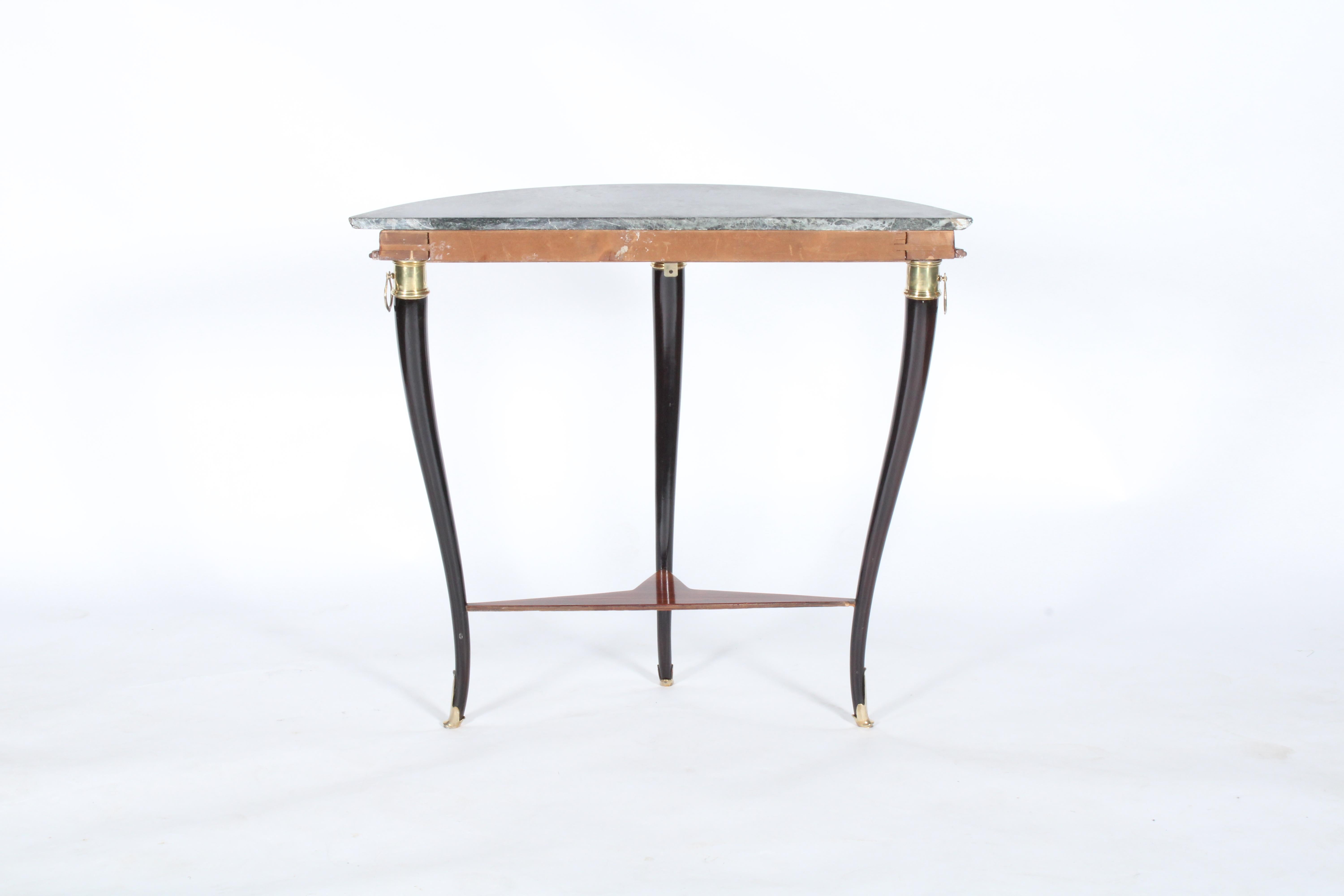 Exquisite Demi Lune Console Table In The Manner Of Paola Buffa 1