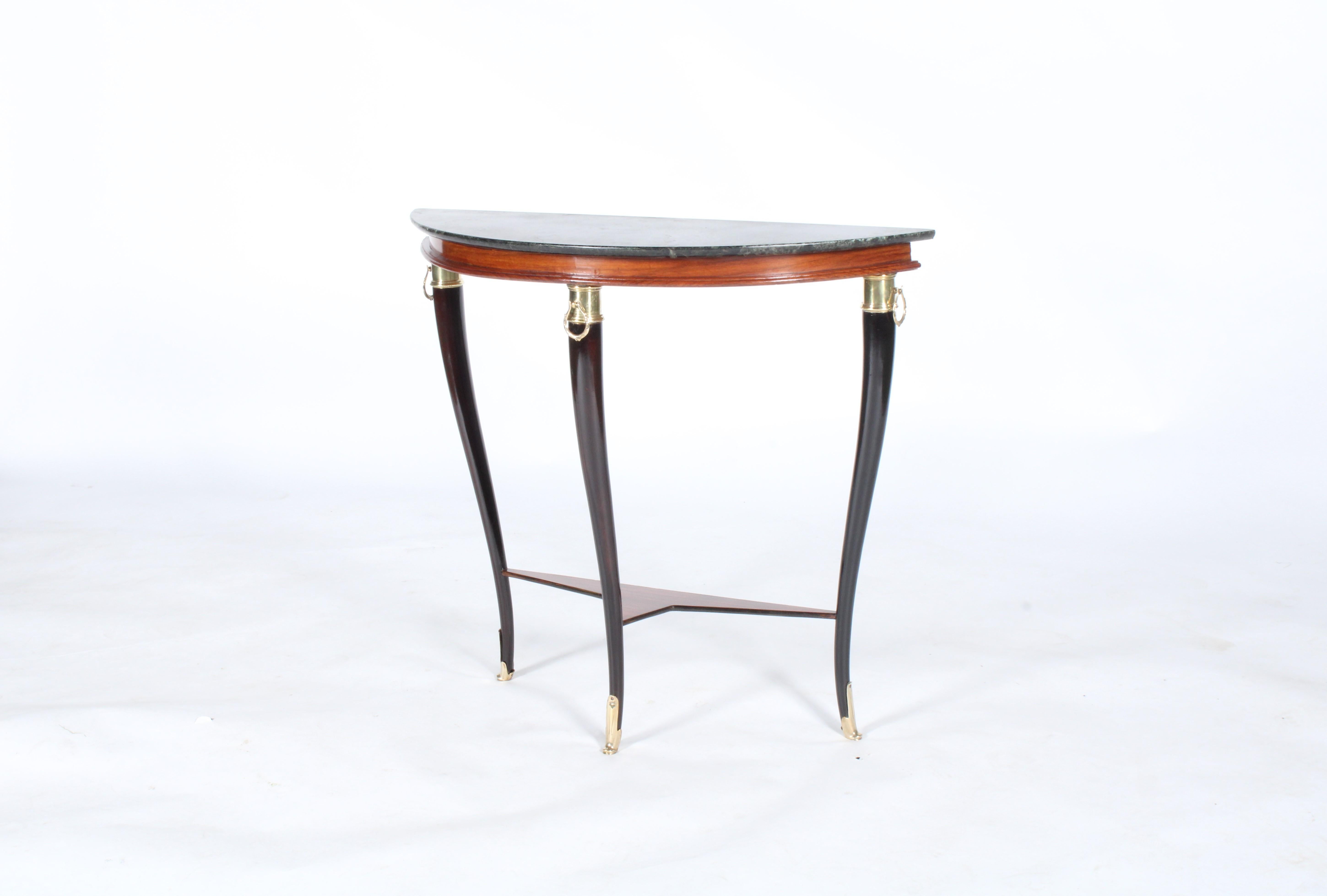 Exquisite Demi Lune Console Table In The Manner Of Paola Buffa 2