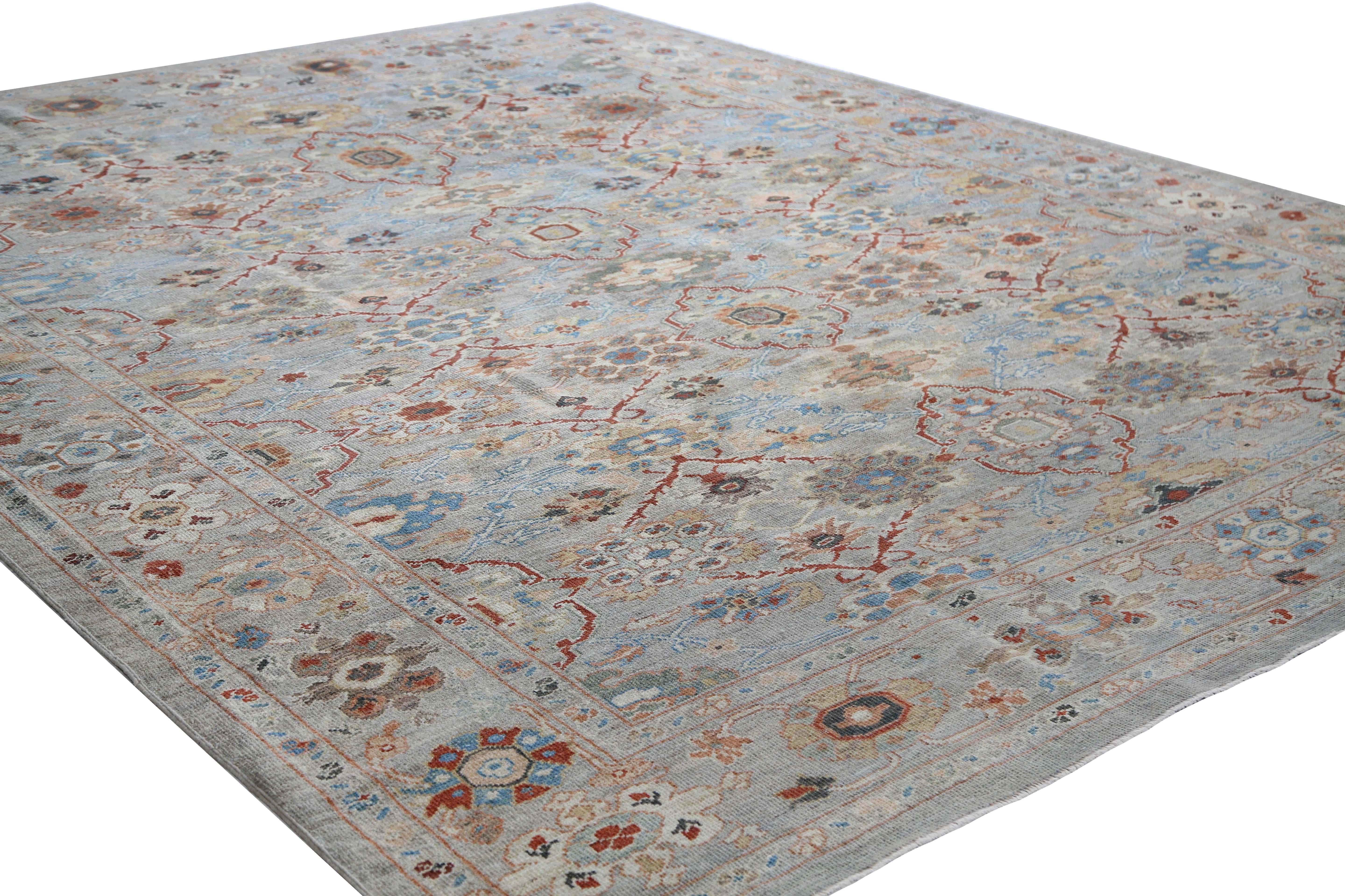 Detaillierter Sultanabad-Teppich im Sultanabad-Design im Angebot 2
