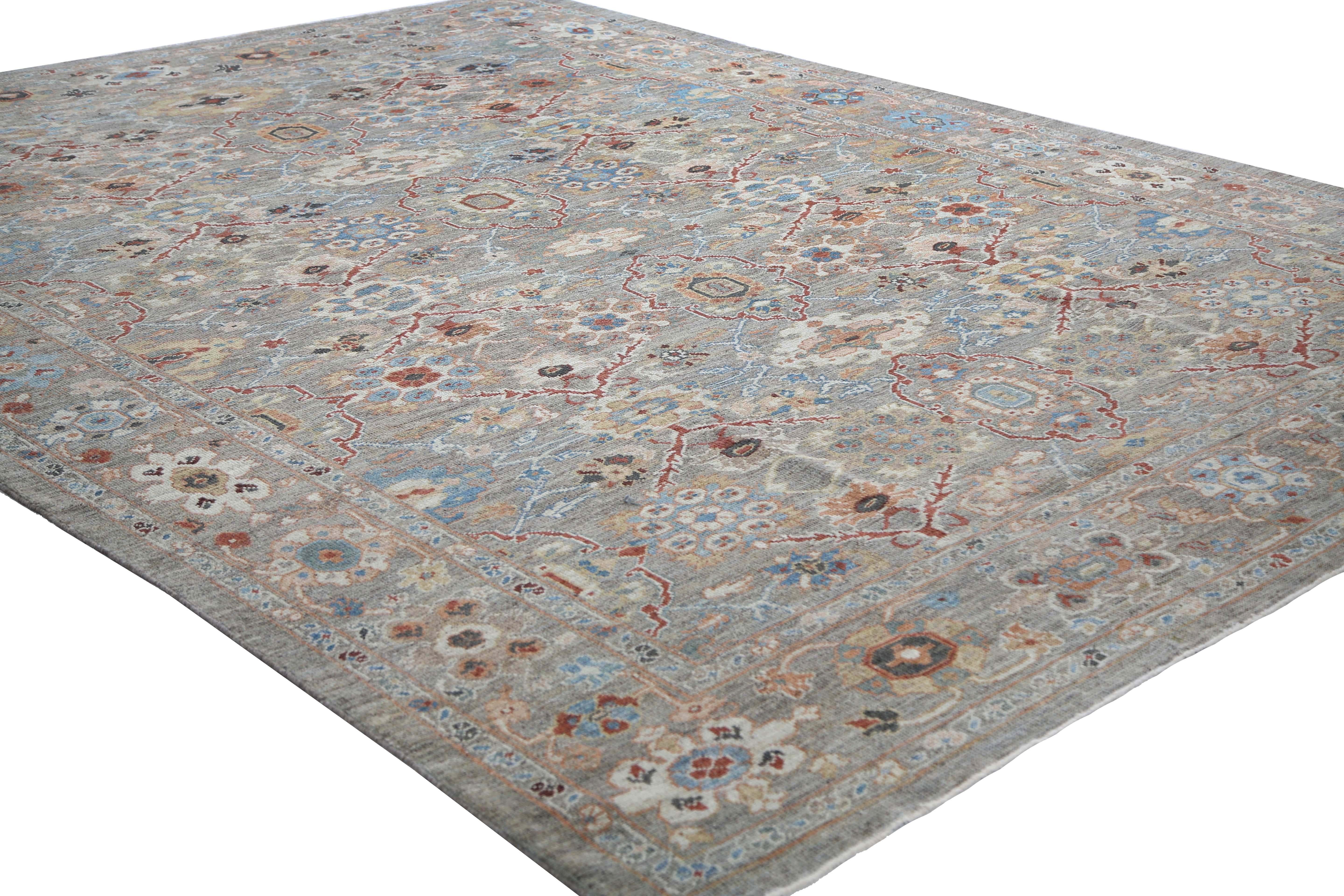 Detaillierter Sultanabad-Teppich im Sultanabad-Design im Angebot 2