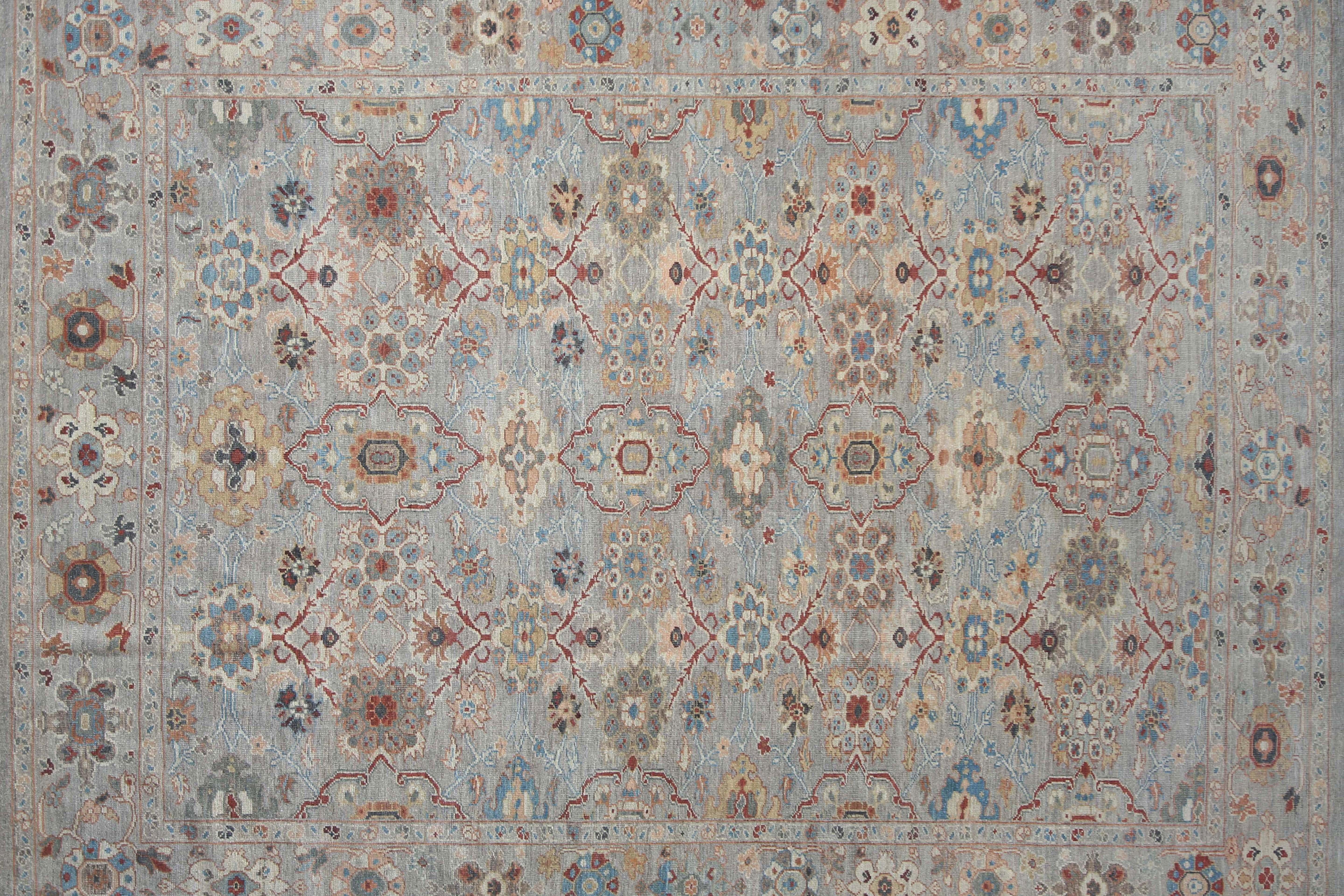 Detaillierter Sultanabad-Teppich im Sultanabad-Design im Angebot 3