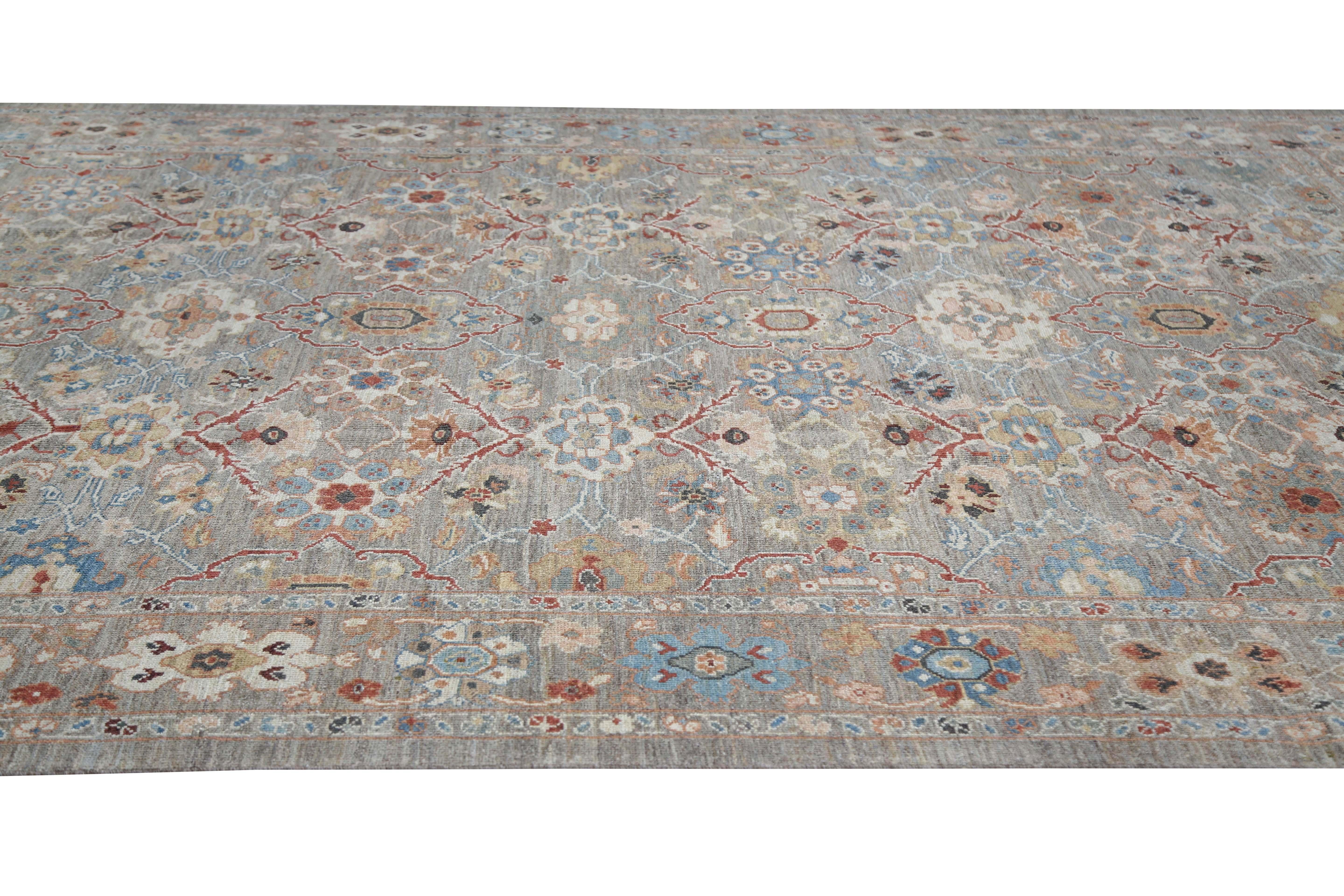 Detaillierter Sultanabad-Teppich im Sultanabad-Design (Afghanisch) im Angebot