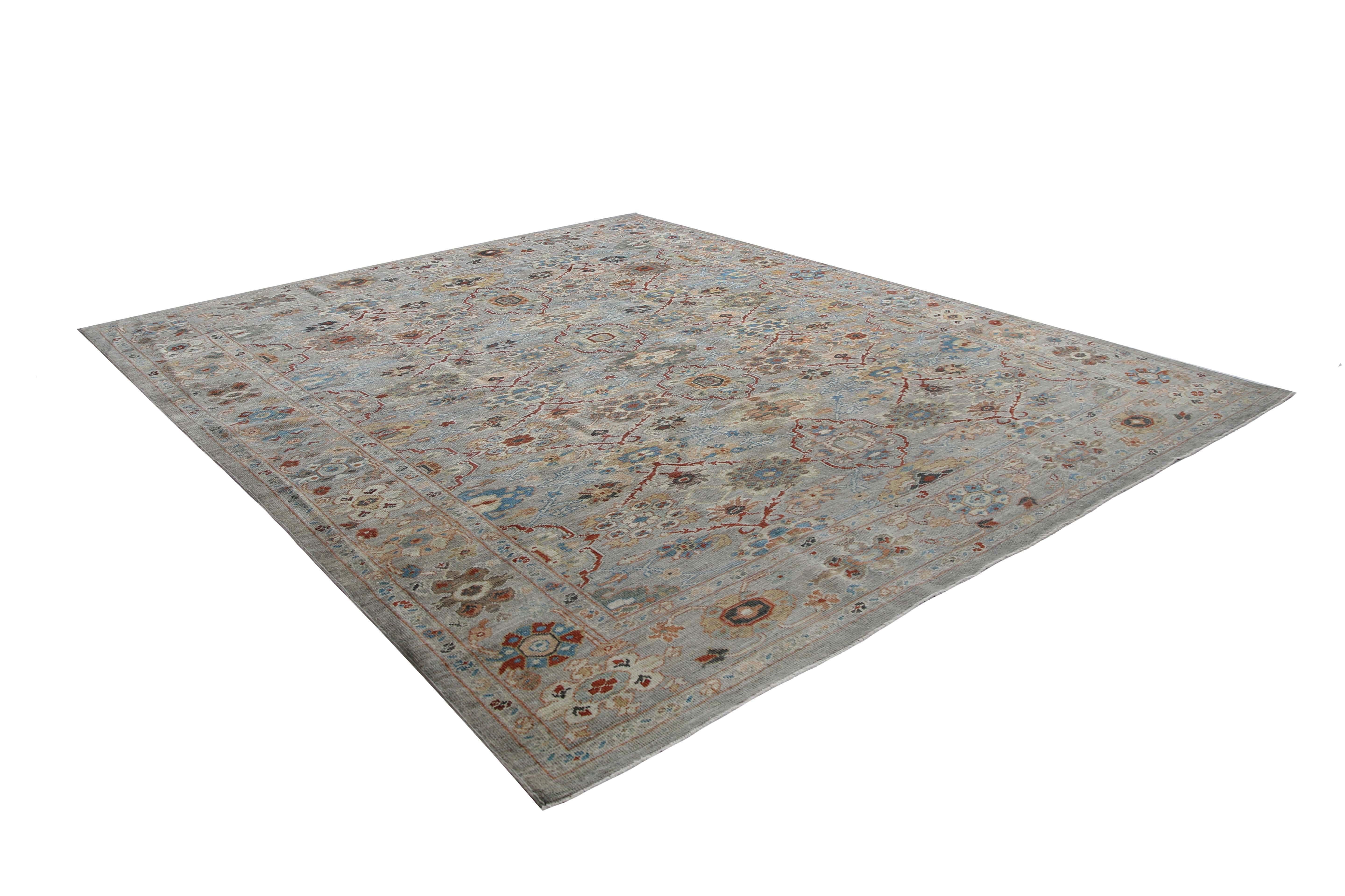 Detaillierter Sultanabad-Teppich im Sultanabad-Design (Wolle) im Angebot