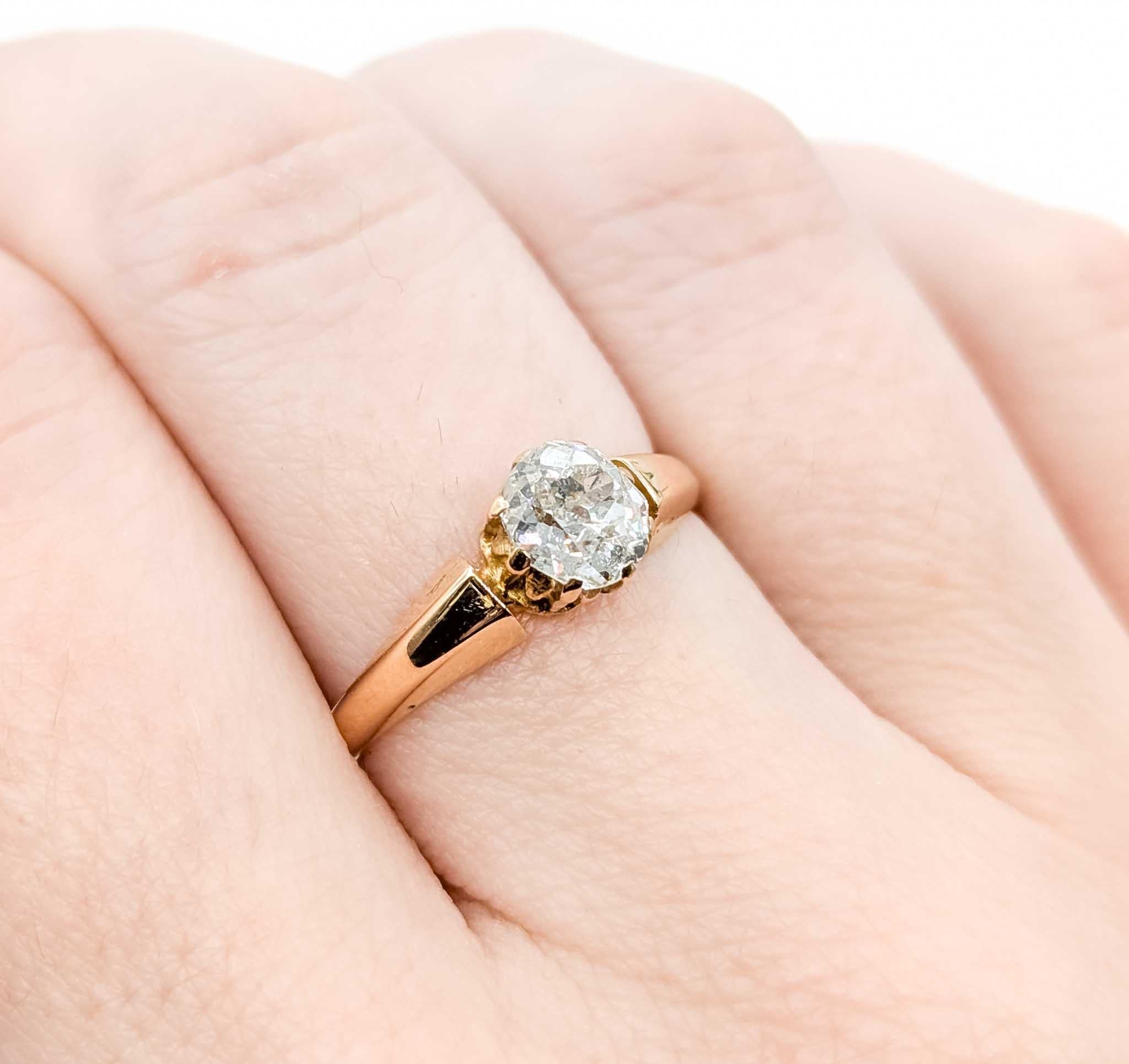 Exquisito anillo vintage de oro de 18 quilates con diamantes en Excelente estado para la venta en Bloomington, MN