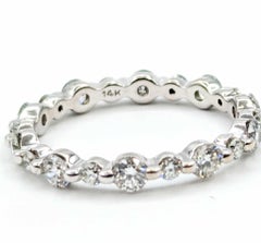 Exquisite Diamond Bridal Ring in 14k White Gold