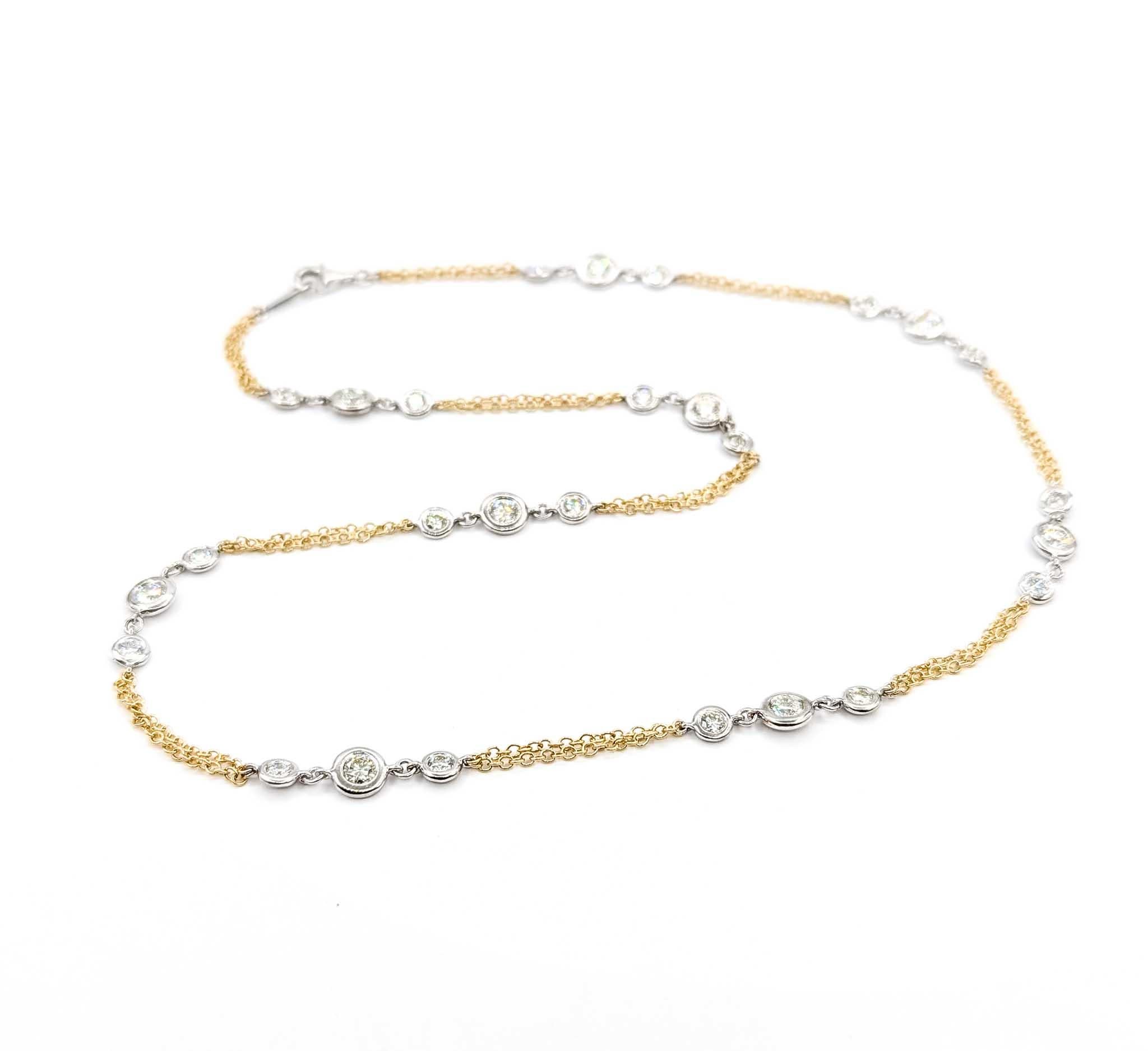 Exquisite Diamant Mode Halskette in 14kt Station

Unsere Exquisite Diamond Fashion Necklace ist ein atemberaubendes Kunstwerk, das sorgfältig in einer 14-karätigen Stationsfassung gefertigt wurde. Dieses zeitlose Schmuckstück besticht durch seine