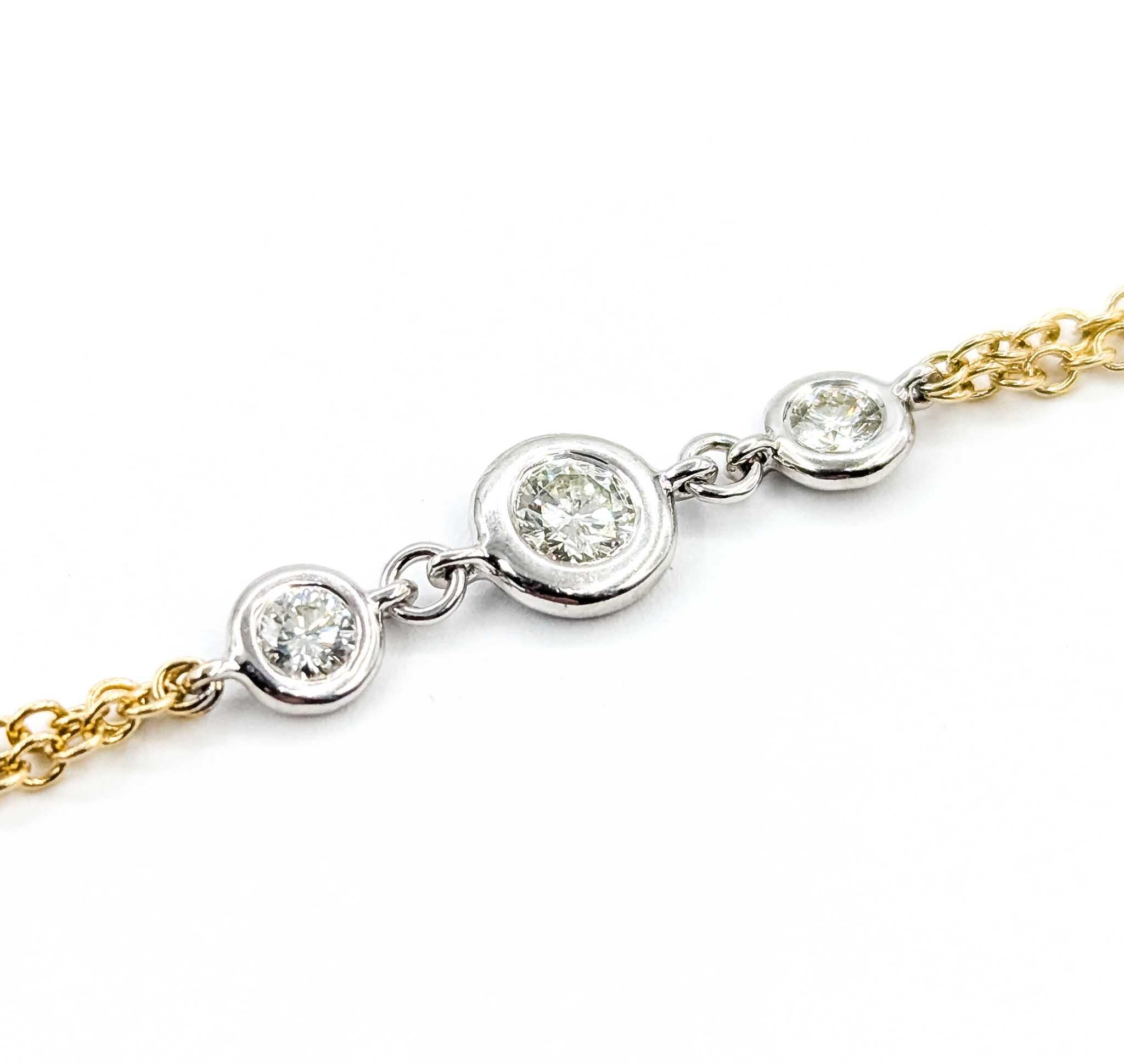 Exquisite Diamant Mode Halskette in 14kt Station (Zeitgenössisch) im Angebot