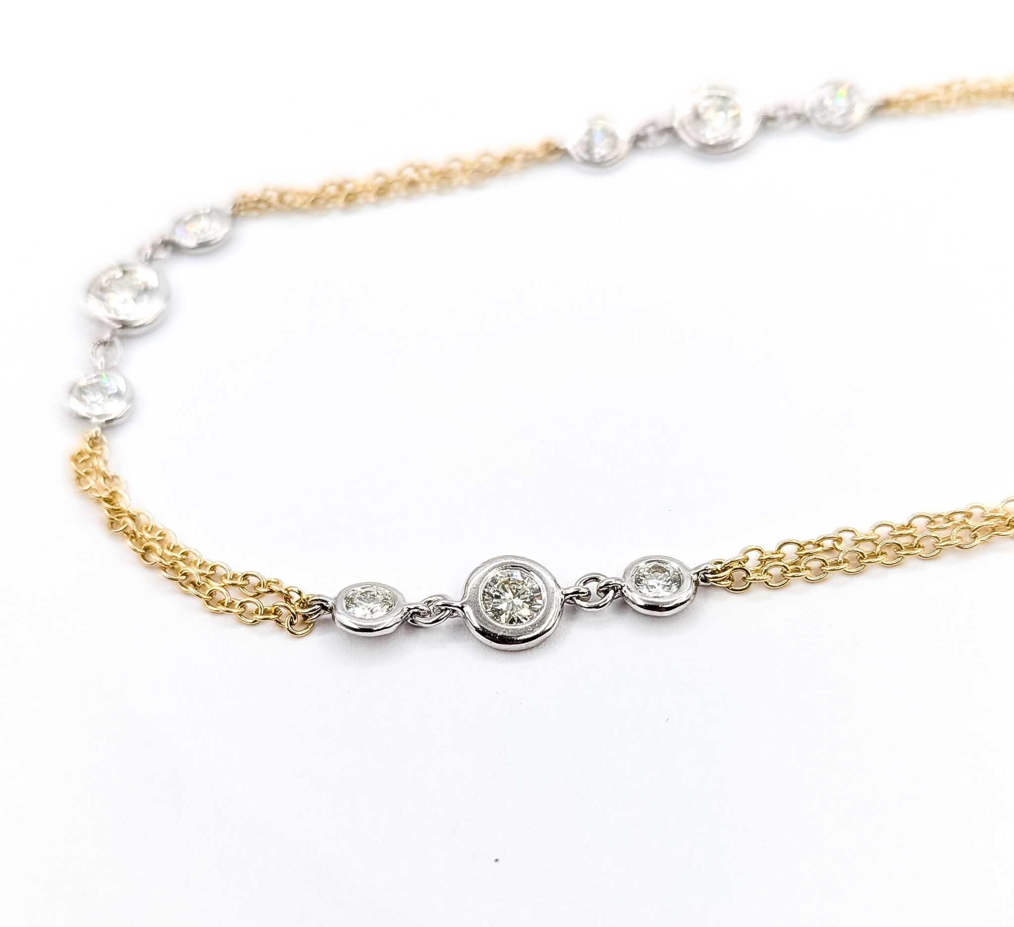 Exquisite Diamant Mode Halskette in 14kt Station für Damen oder Herren im Angebot