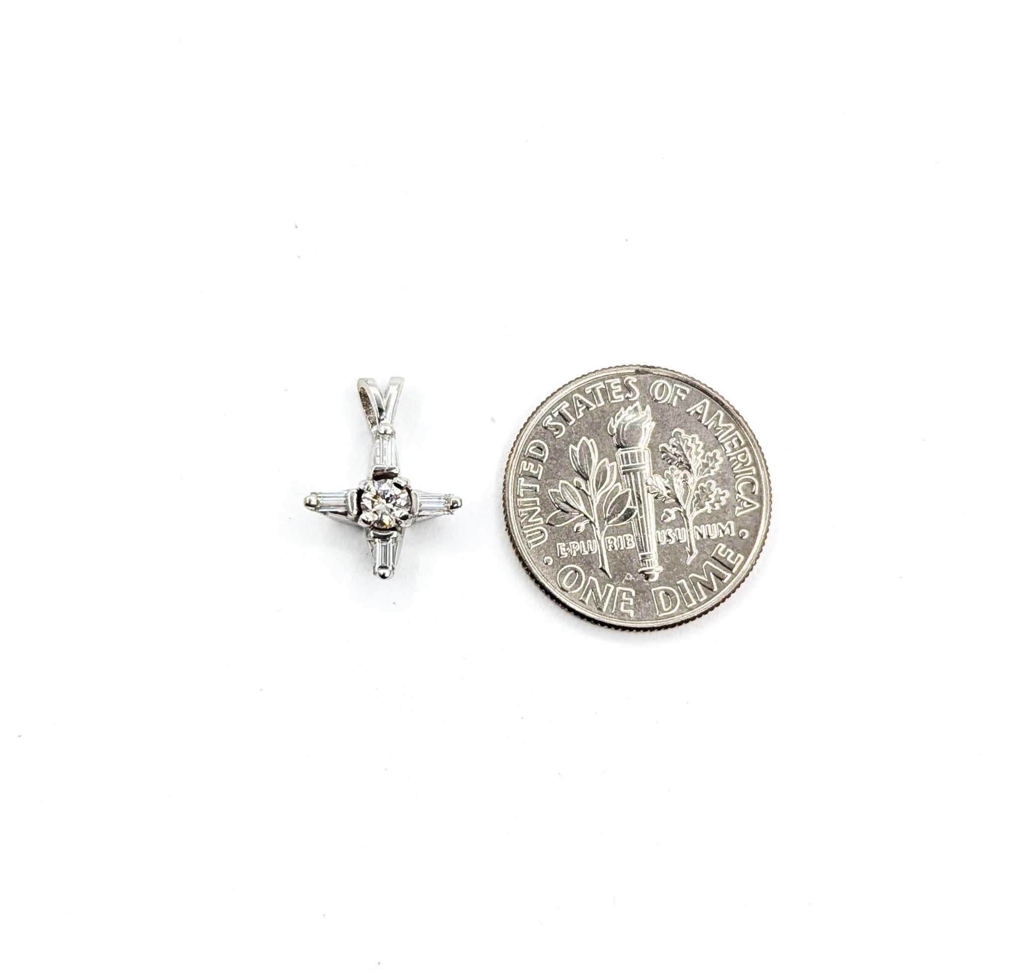 Exquisiter Diamant-Mode-Anhänger aus 14k Weißgold Damen im Angebot