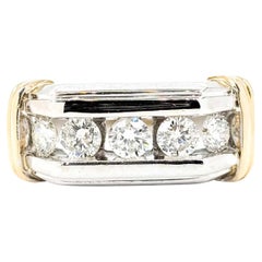 Exquisite Diamond Fashion Ring in 14k Two-Tone Gold