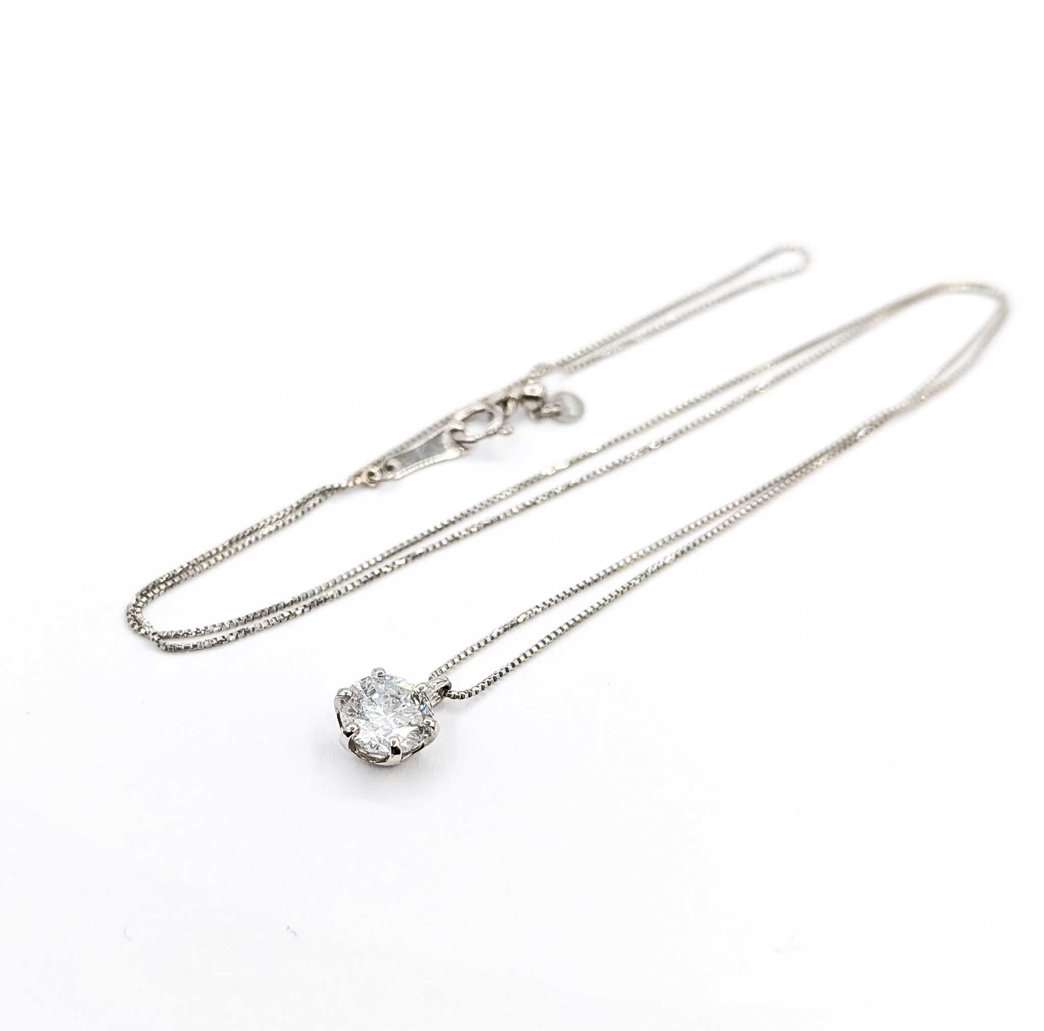 Exquisite Diamond Solitaire Pendant in 850pt Gold

Discover the timeless elegance of our Exquisite Diamond Solitaire Pendant, expertly crafted in 850pt Gold. This luxurious piece boasts an impressive 1.04ct diamond, prominently showcased in a