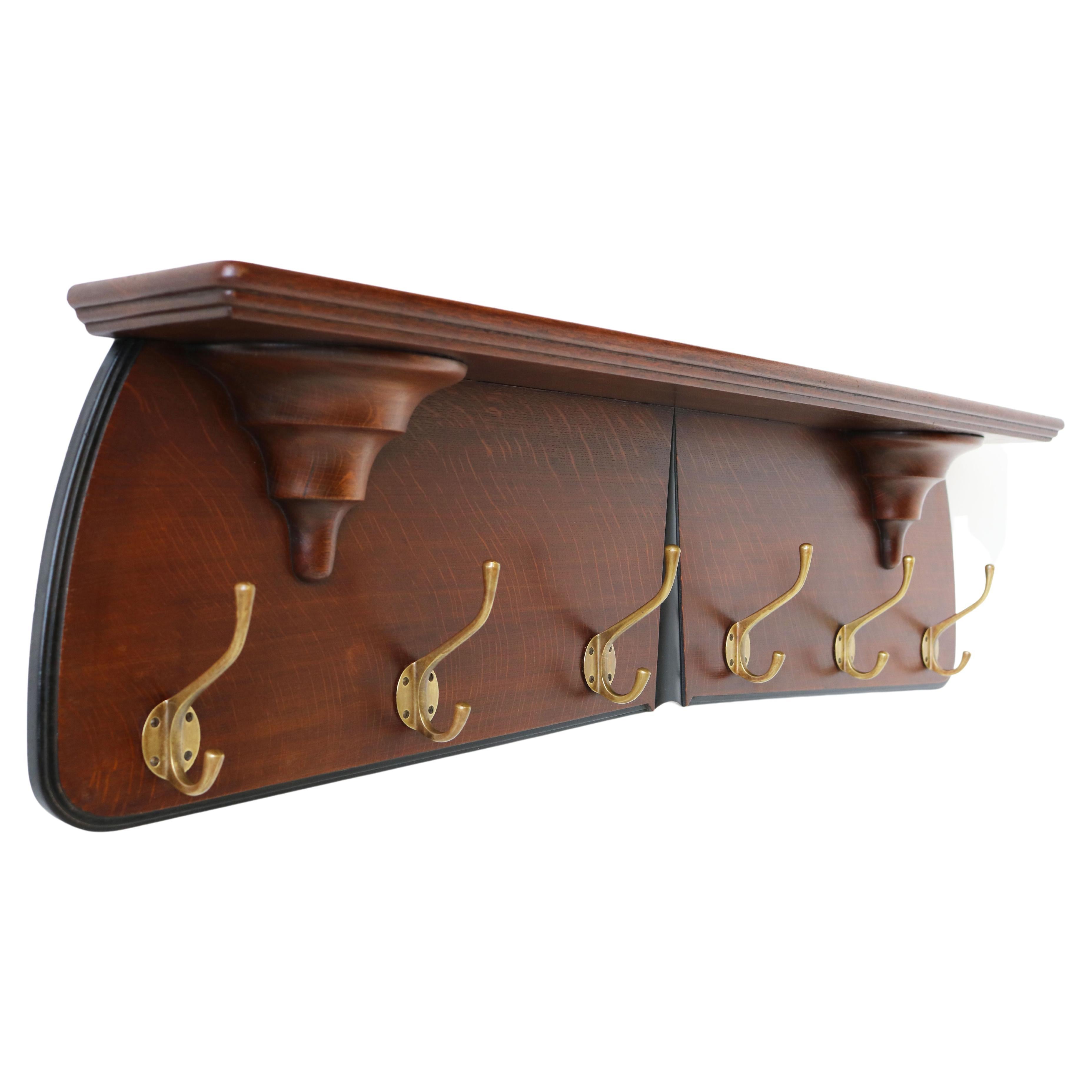 Dutch Design Art Deco Amsterdam School Coat Rack by Hildo Krop 1920 Hat Rack  For Sale at 1stDibs