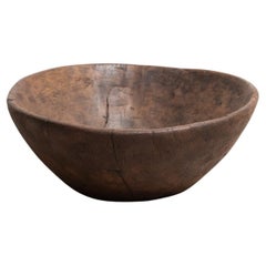 Exquisito cuenco italiano de madera de principios del siglo XX -Pieza escultórica de los años 40