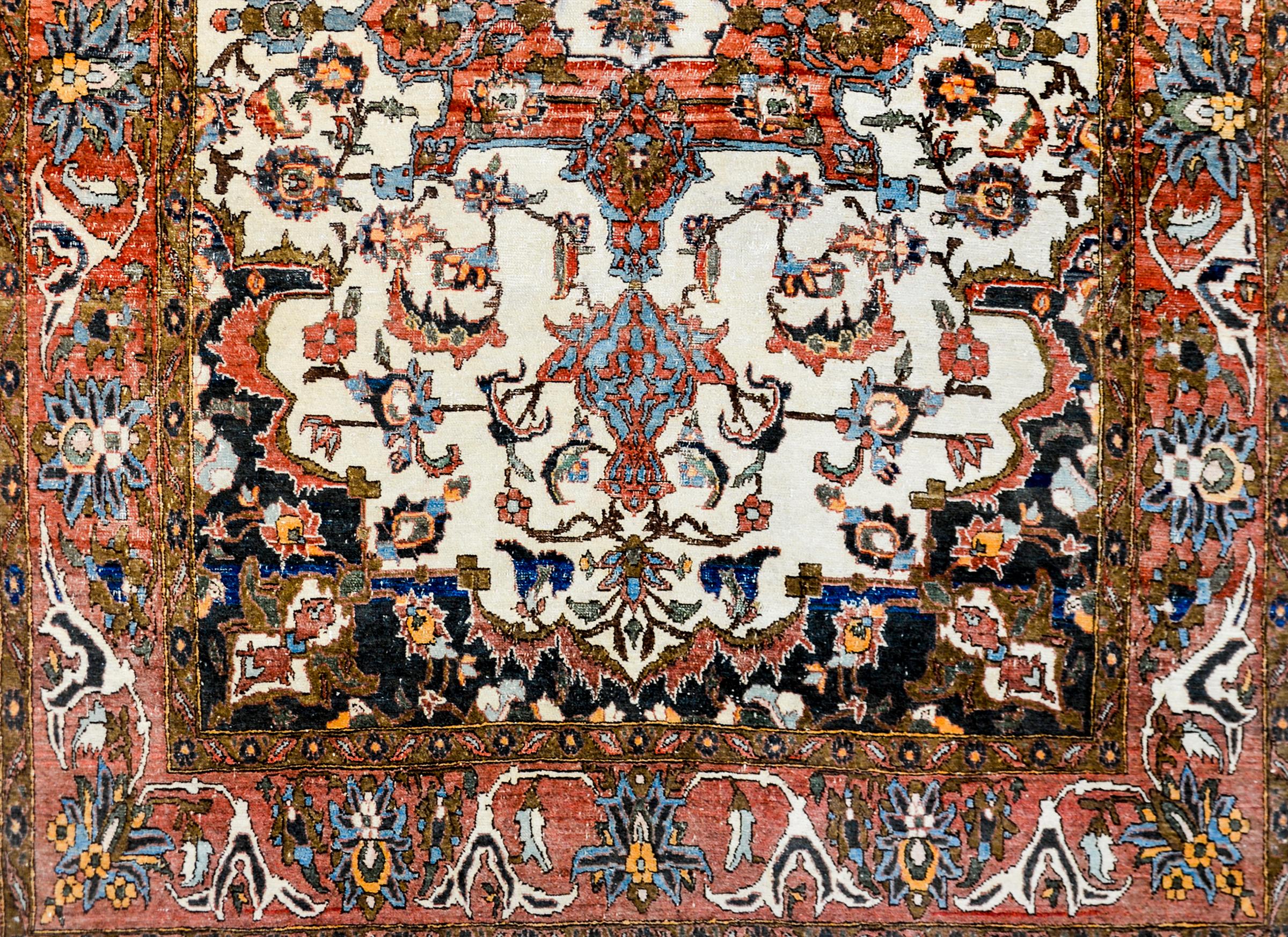 Wool Exquisite Early 20th Century Malayer Rug For Sale