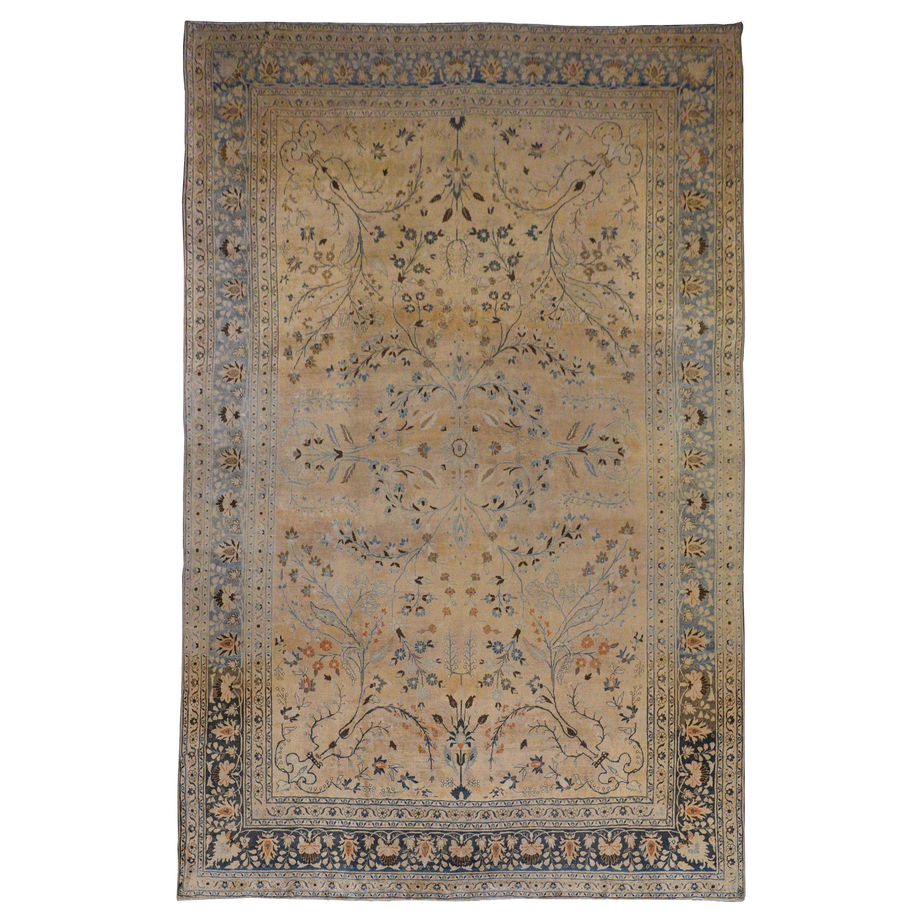 Exquisite Early 20th Century Tabriz Rug For Sale