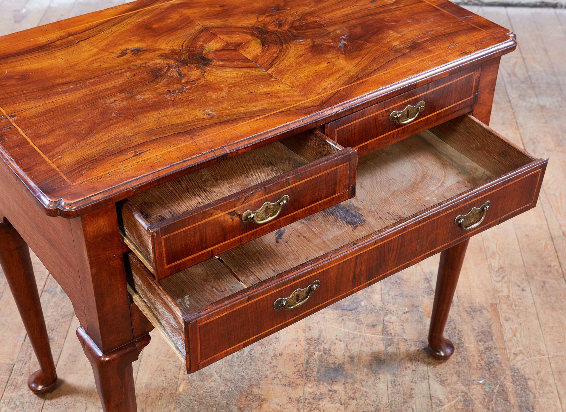 Mid-18th Century Exquisite Early English Lowboy For Sale
