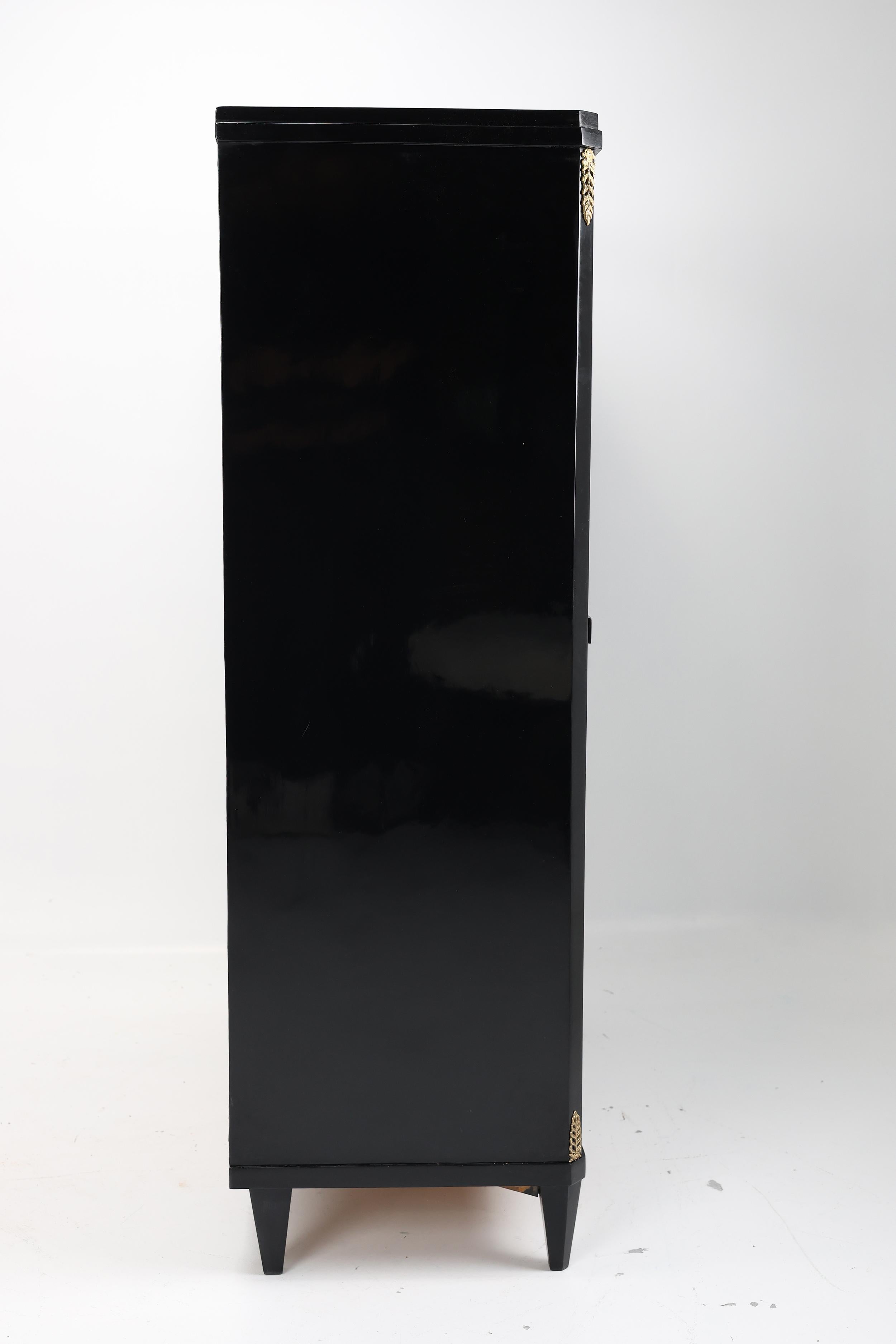 Early 19th Century Exquisite ebonised secretary desk from the 19th century For Sale