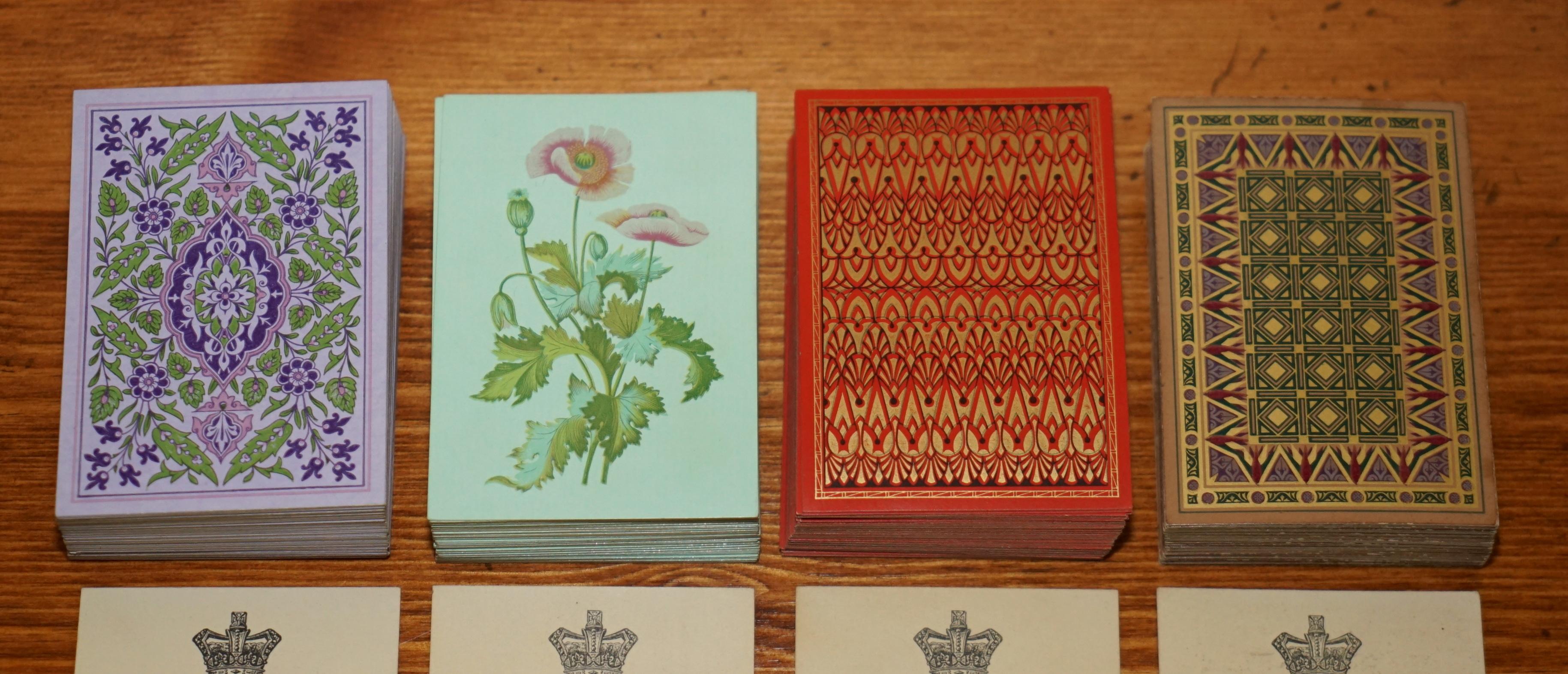 EXQUISITE EDWARD & JONES COROMANDEL WOOD CRiBBAGE SET DE LARUE & CO CARDS For Sale 1