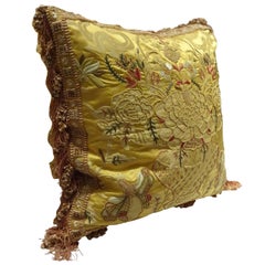 Exquisite Embroidered Pillow, Scalamandre Fabric