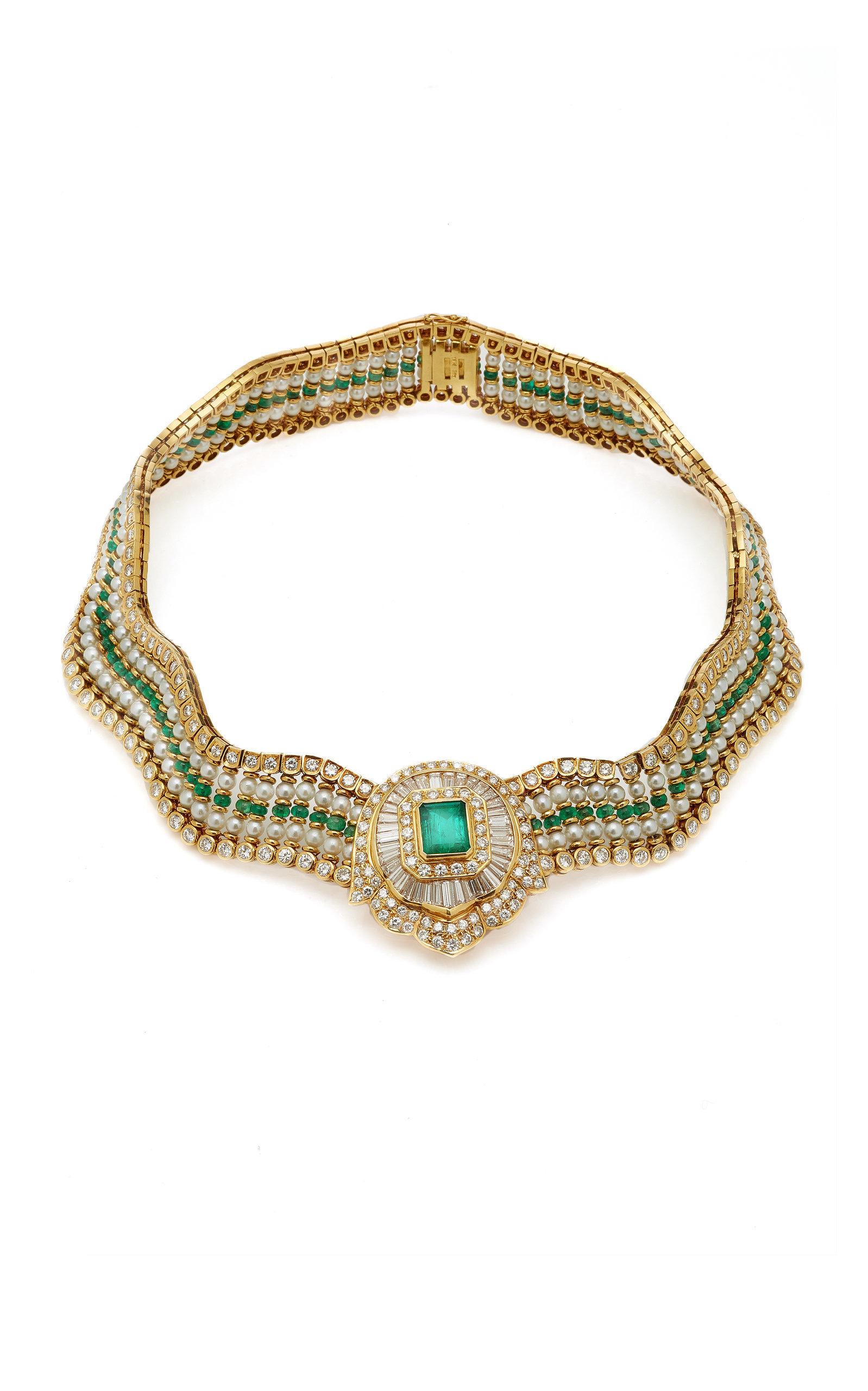 emerald and pearl necklace