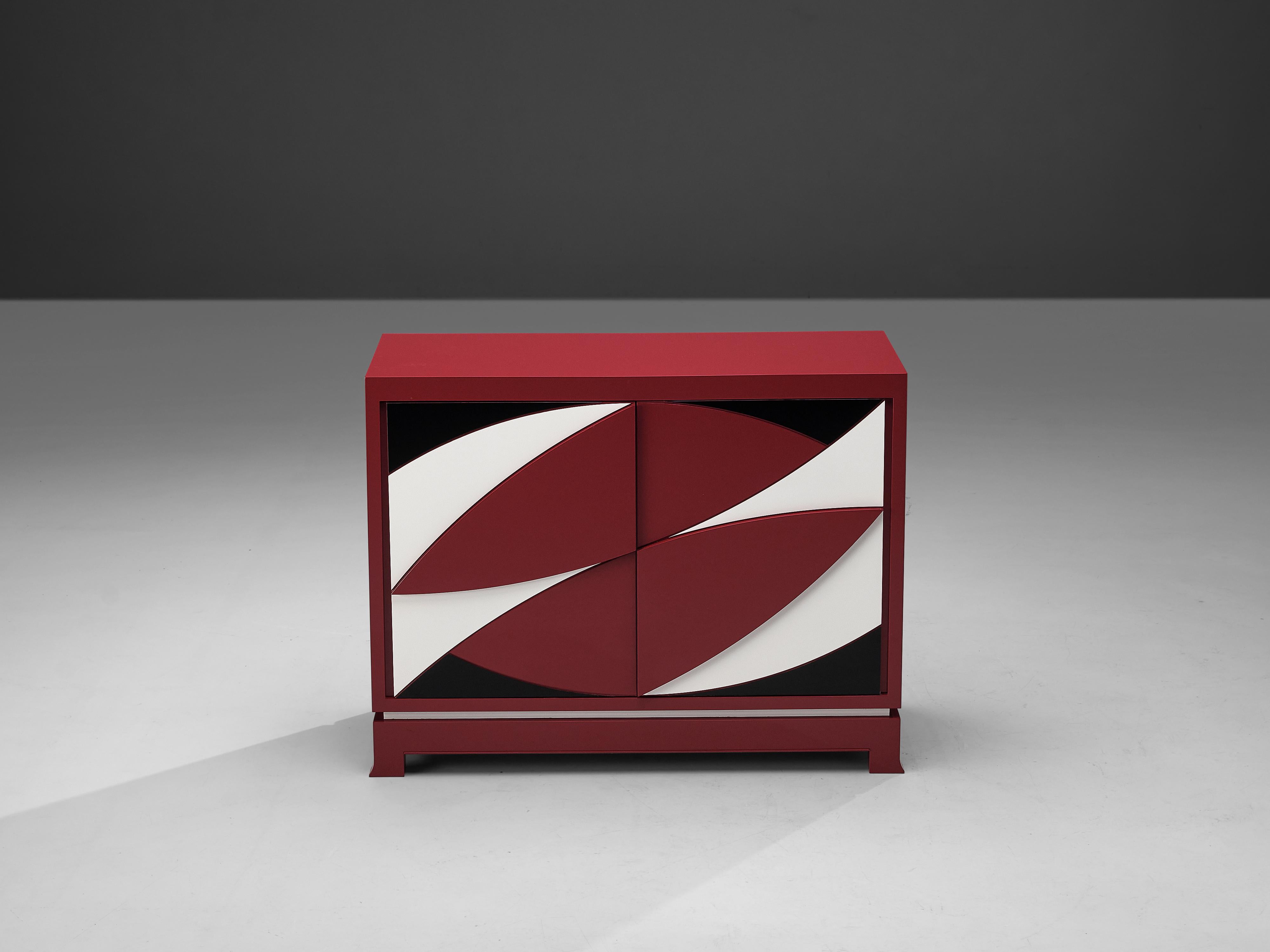 Emiel Veranneman for DeCoene Decor ‘Stereo’ Sideboard in Magenta 1