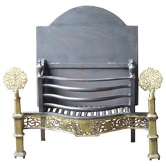 Exquisite englischer Art nouveau-Kaminrost, Kaminrost
