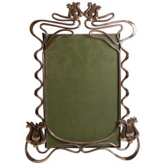 Antique Exquisite English Art Nouveau Photograph / Picture Frame in Copper, circa 1900