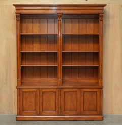 EXQUISITE EXTRA LARGE RALPH LAUREN HARDWOOD MADISON AVENUE OPEN LiBRARY BOOKCASE