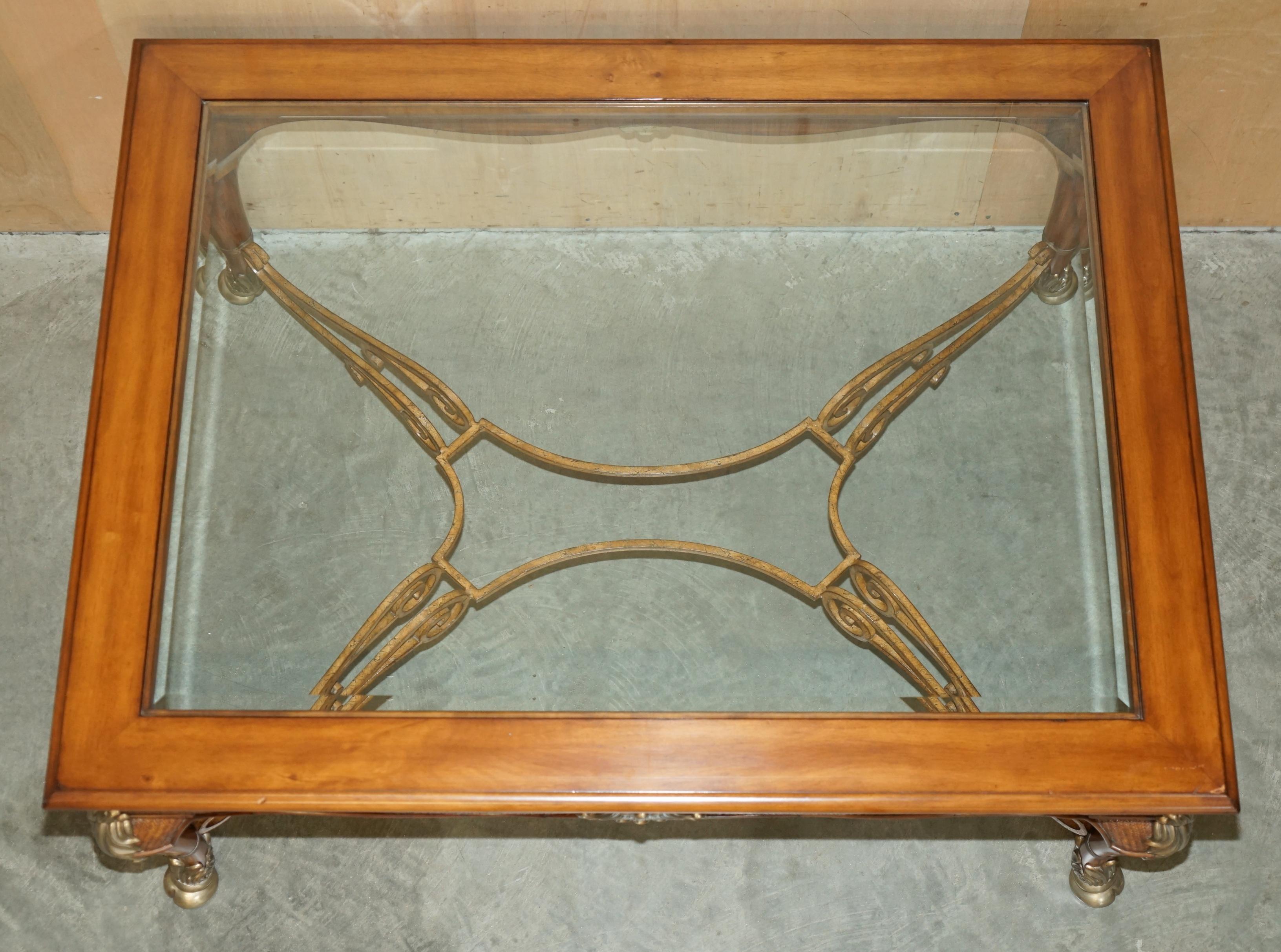 EXQUISITE EXTRA LARGE THOMASVILLE SAFARI COLLECTION OCCASIONAL COFFEE TABLe For Sale 9