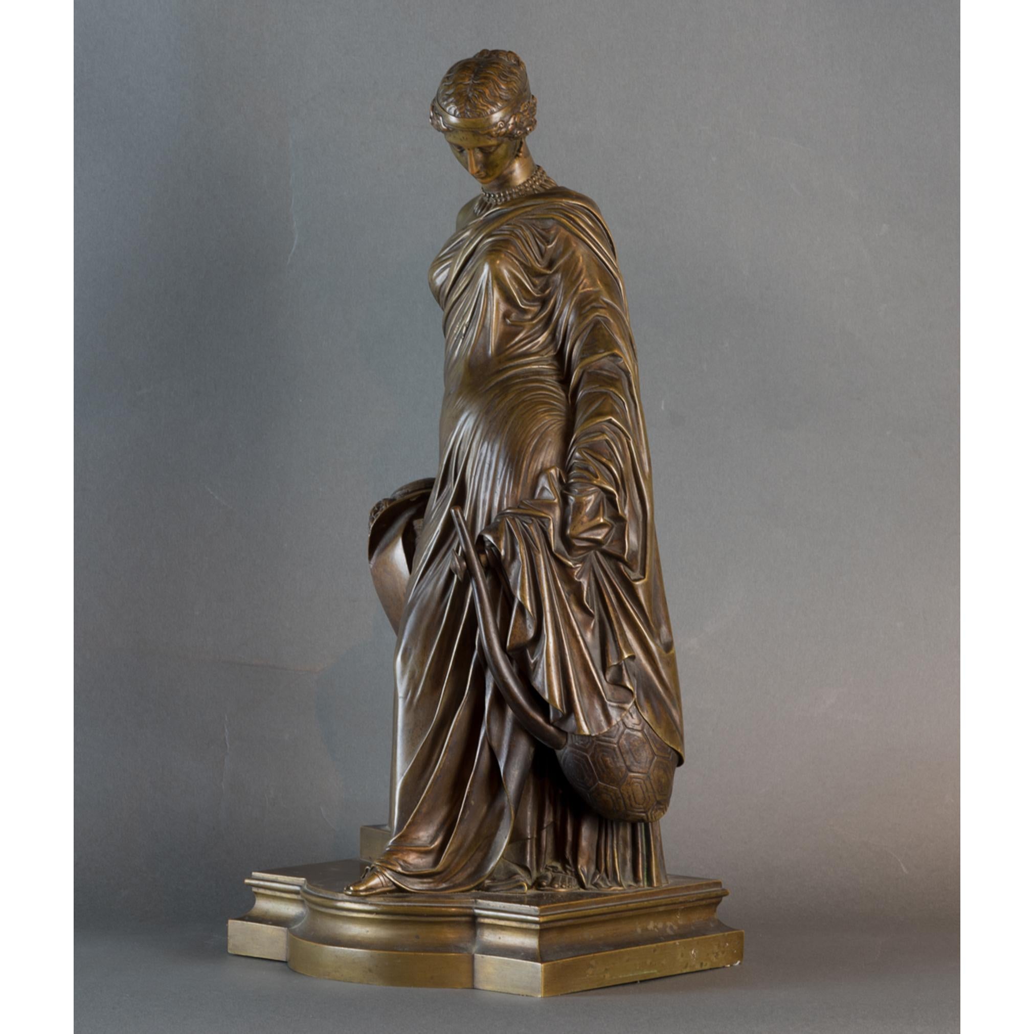 19th Century Exquisite Female Figural Bronze Statue