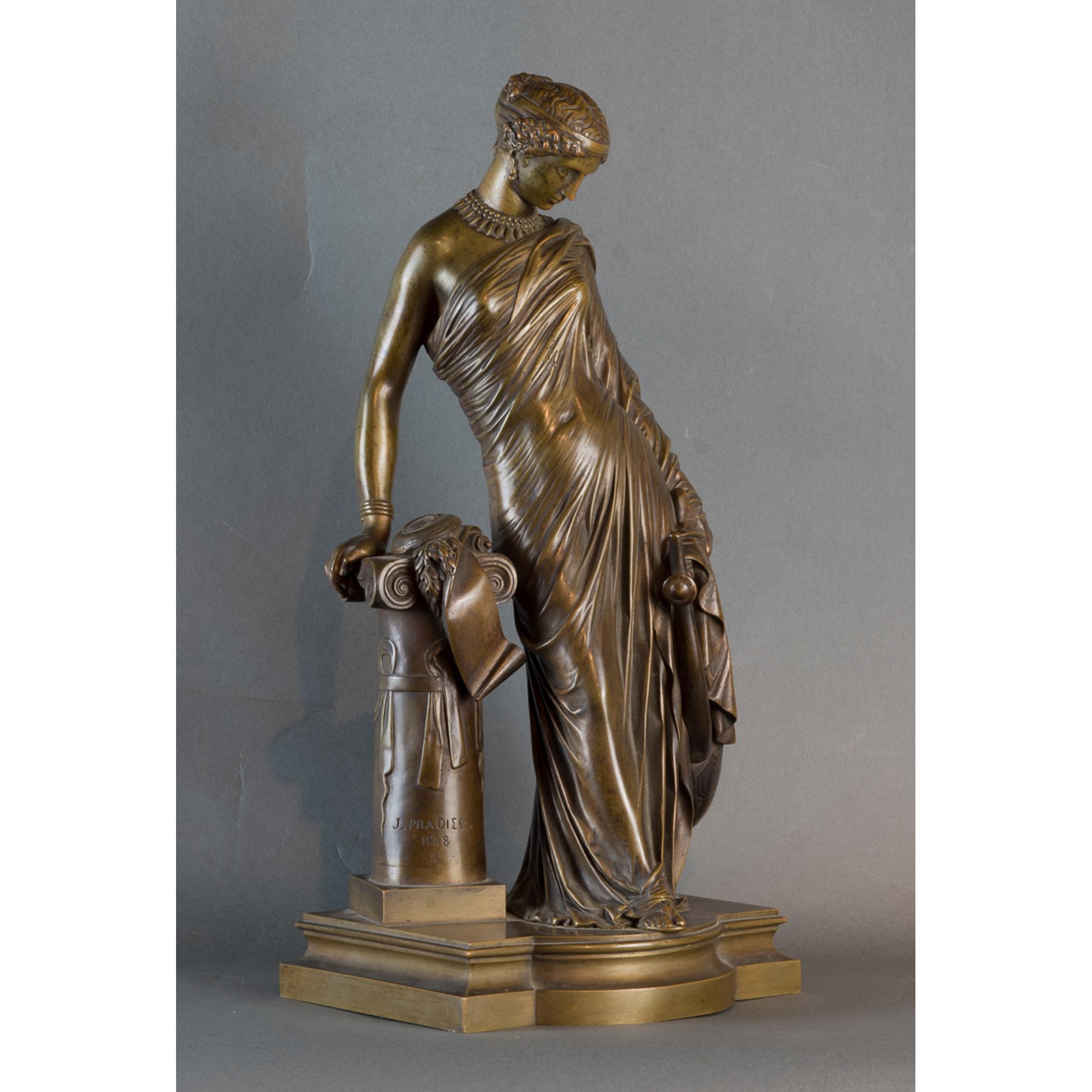 Exquisite Female Figural Bronze Statue 1