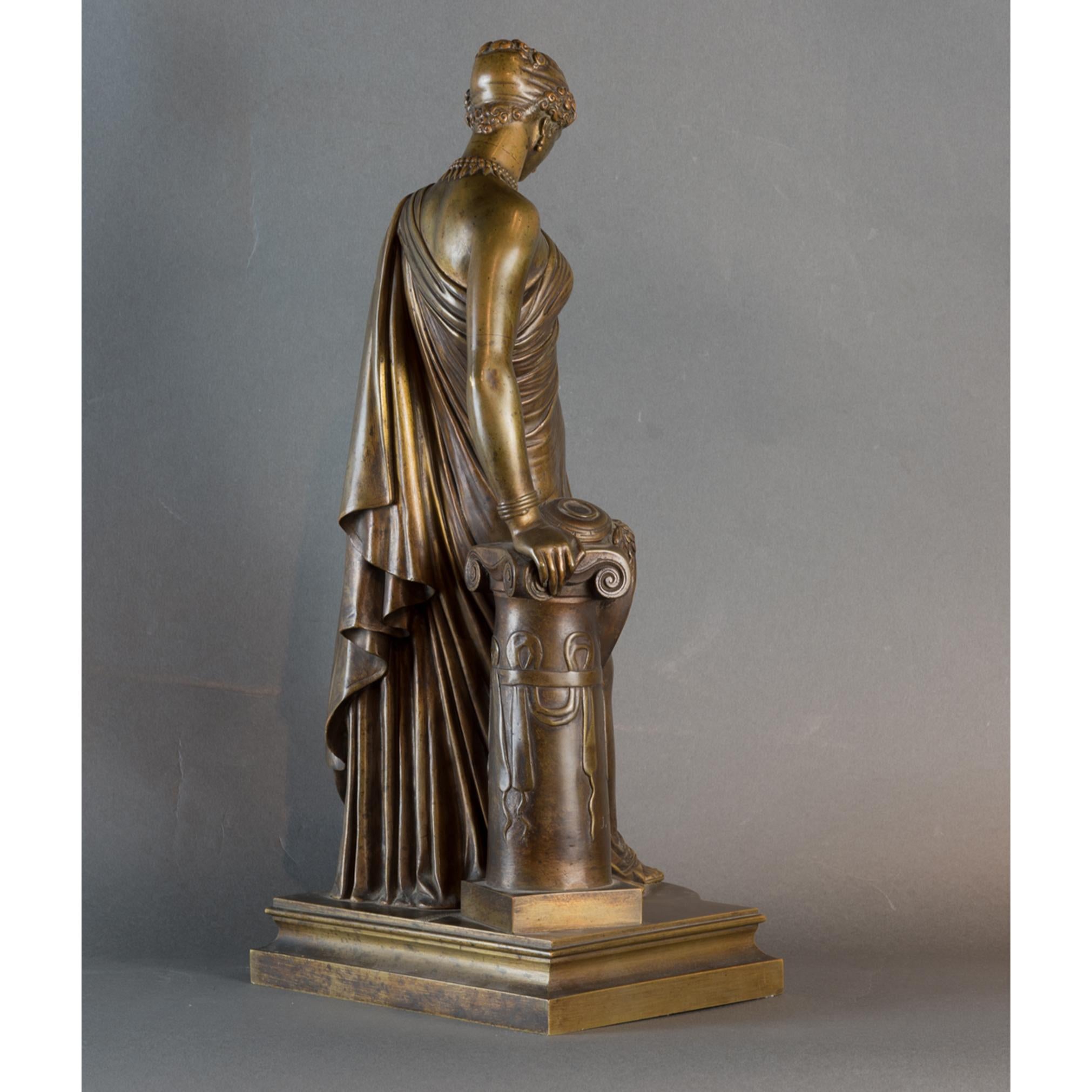 Exquisite Female Figural Bronze Statue 2