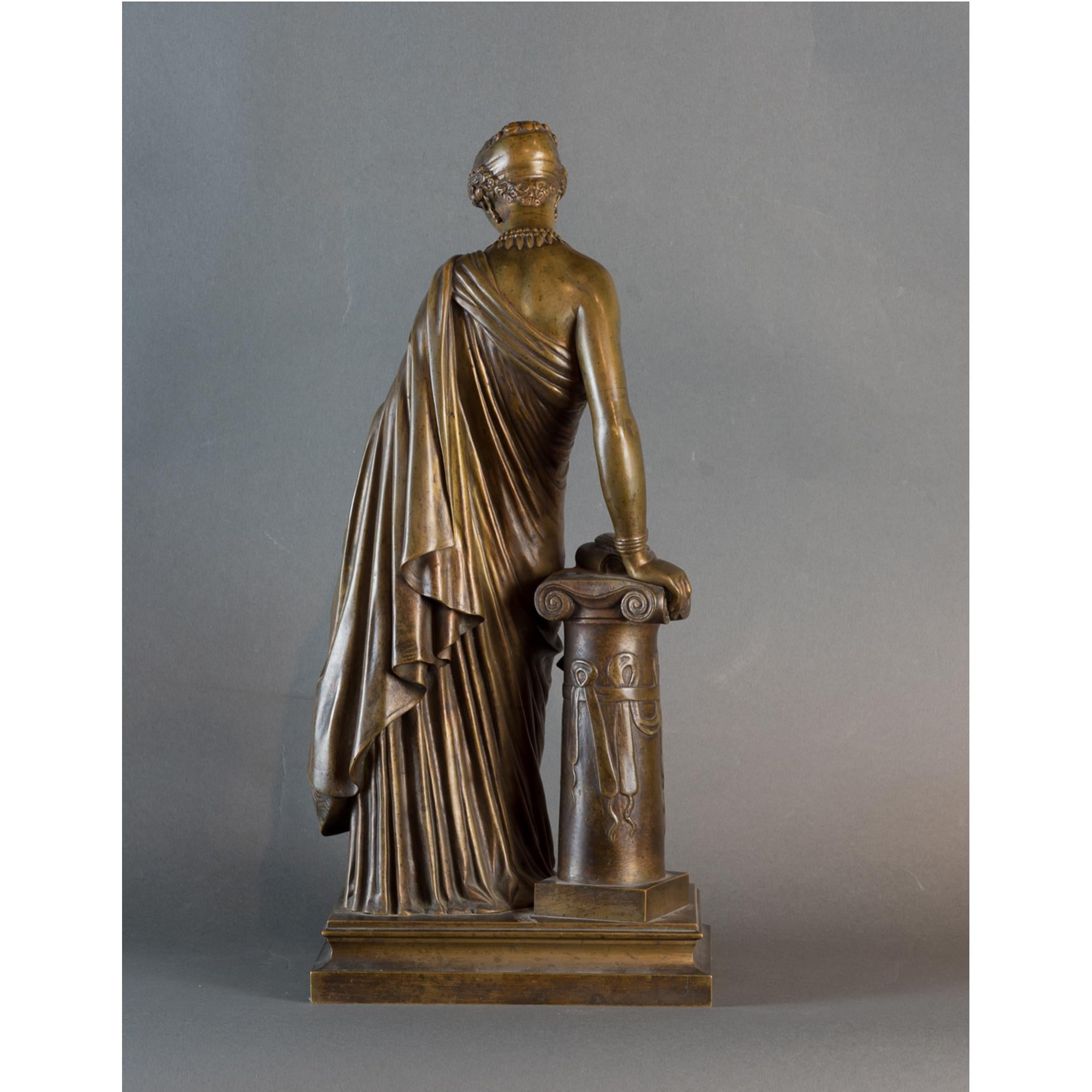 Exquisite Female Figural Bronze Statue 3