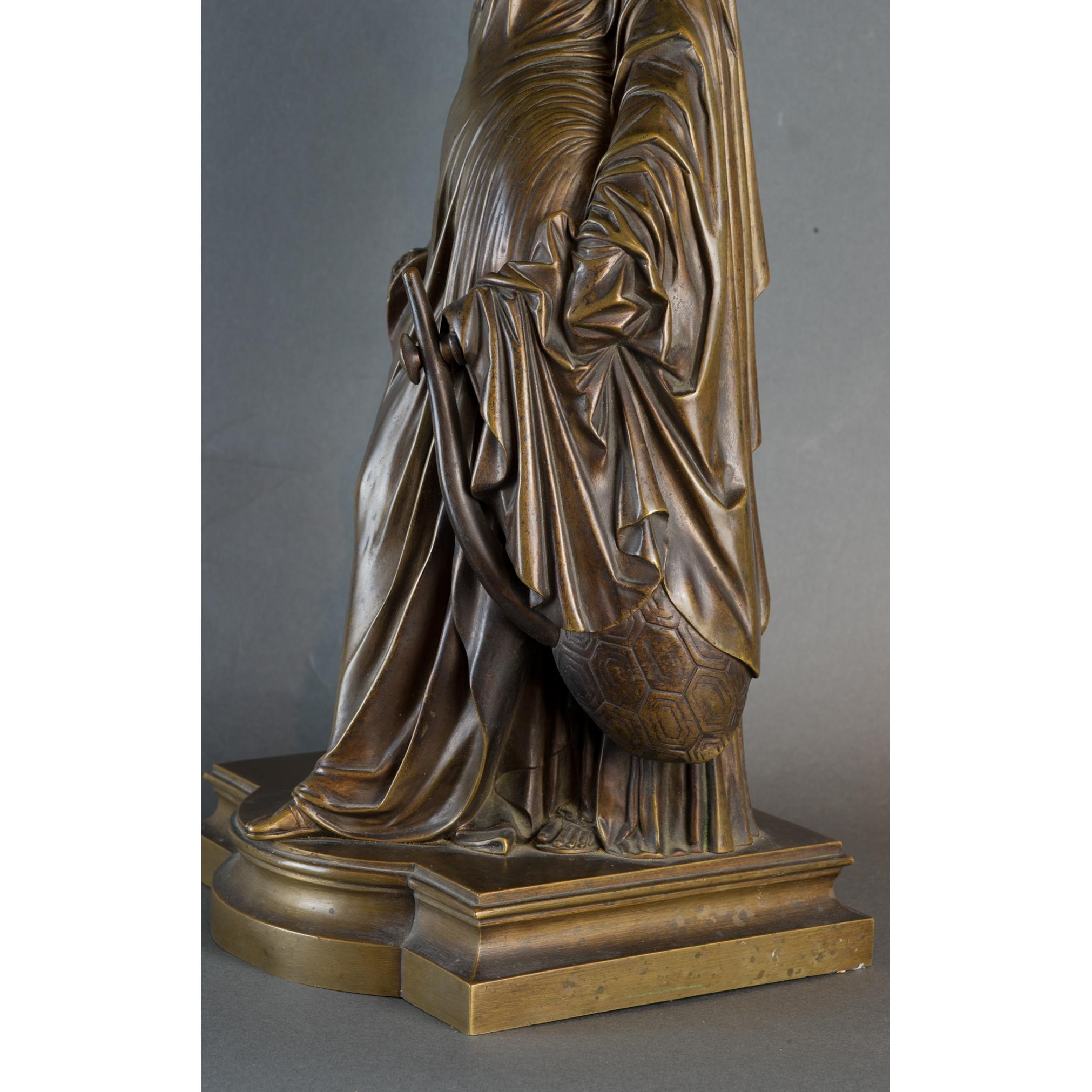 Exquisite Female Figural Bronze Statue 4