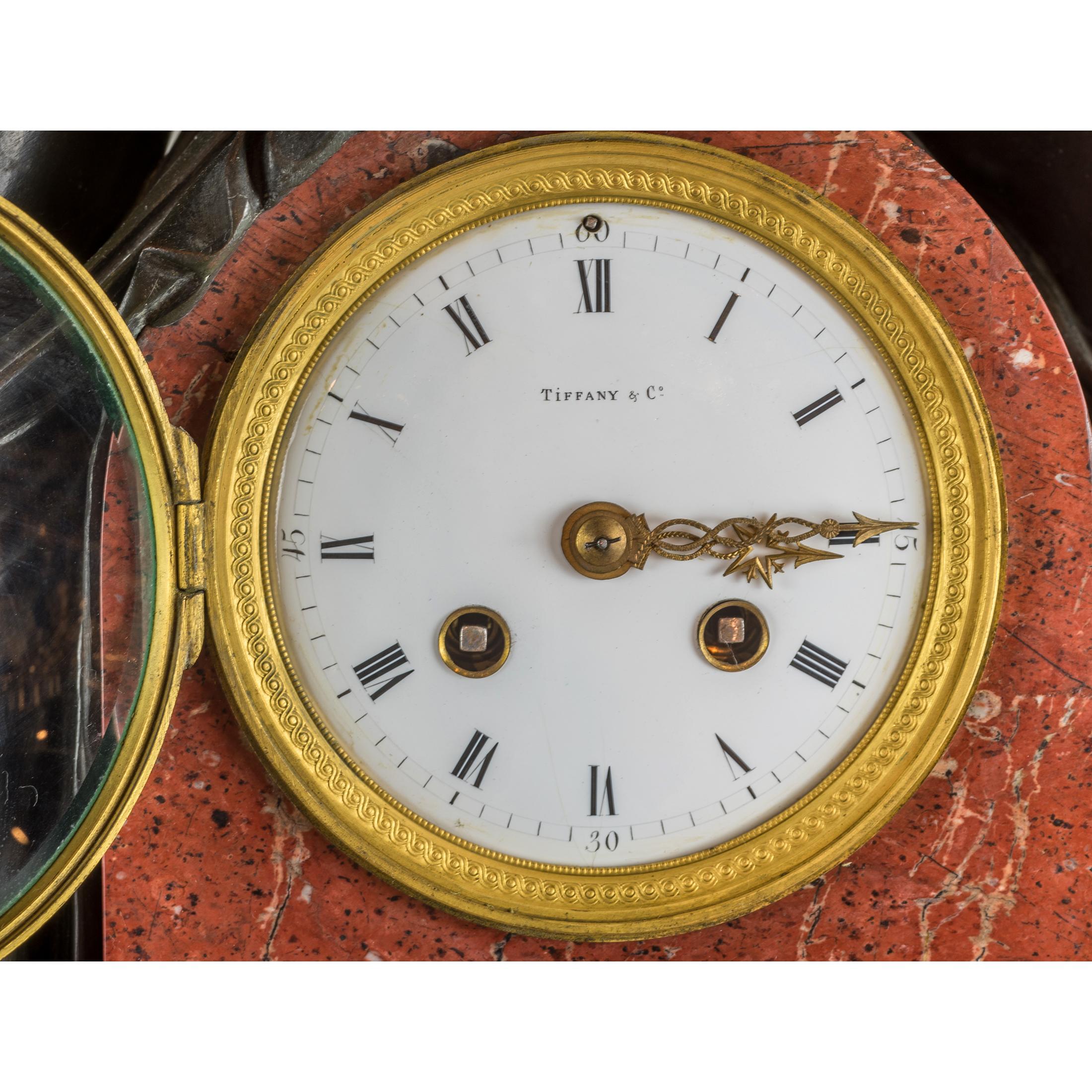 Exquisite Figural Mantel Clock Retailed by Tiffany & Co. Signed Thomire In Good Condition In New York, NY
