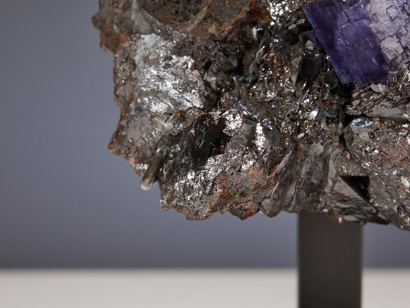 Exquisite Fluorite with Galena For Sale 7