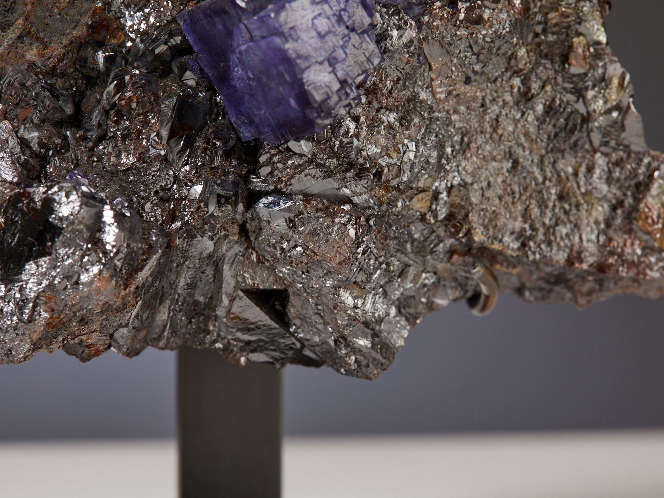 Exquisite Fluorite with Galena For Sale 8