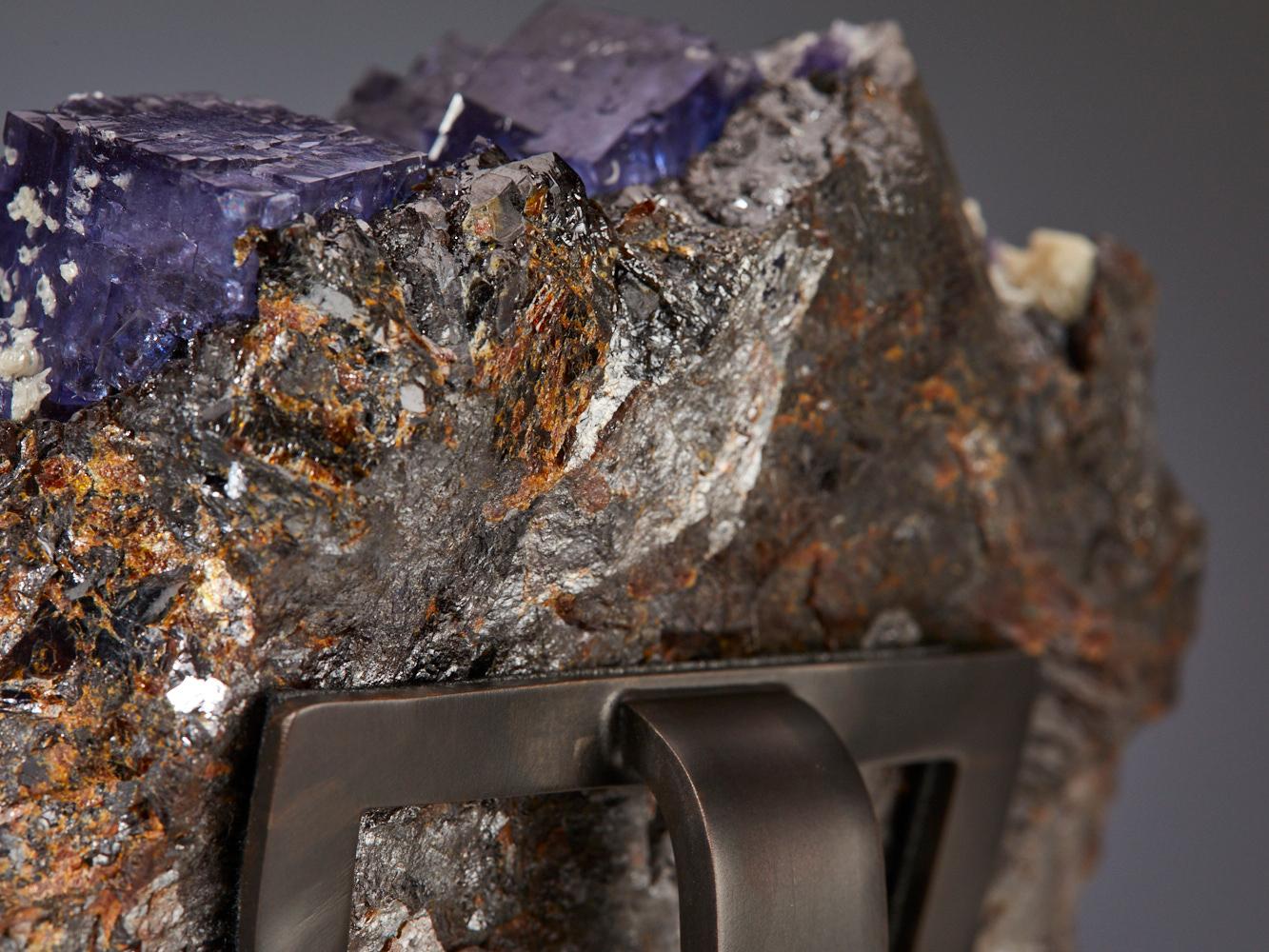 Exquisite Fluorite with Galena For Sale 11