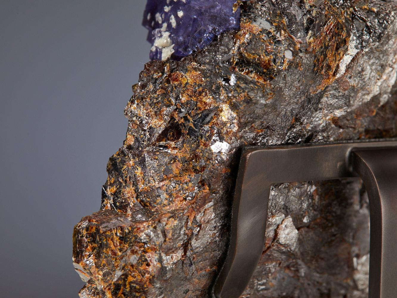Exquisite Fluorite with Galena For Sale 12
