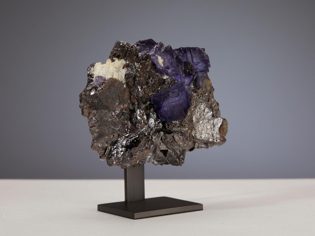 American Exquisite Fluorite with Galena For Sale