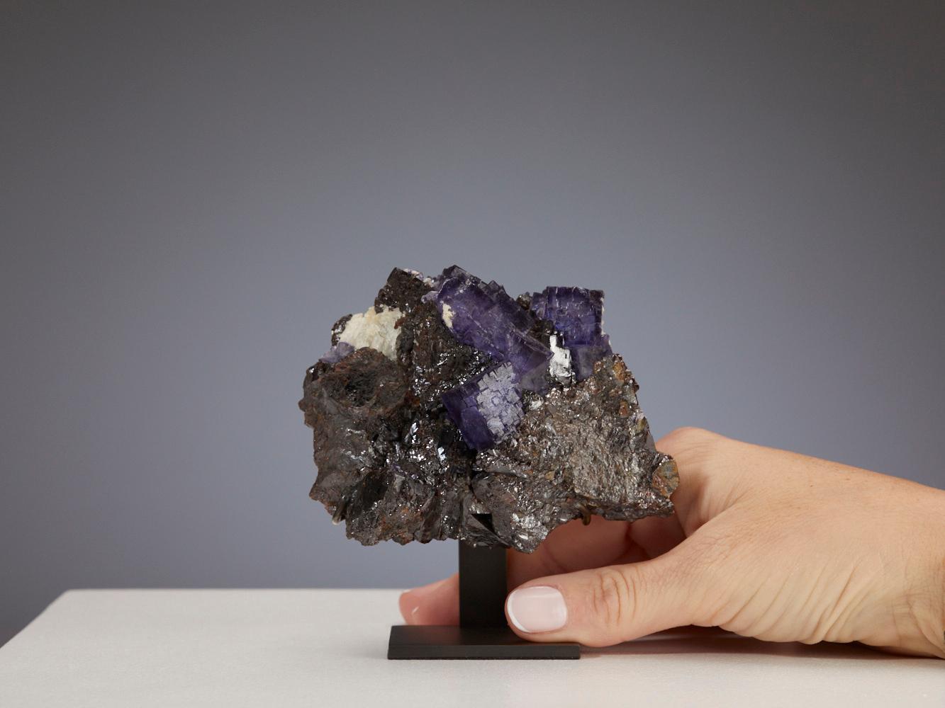 Exquisite Fluorite with Galena In Excellent Condition For Sale In London, GB