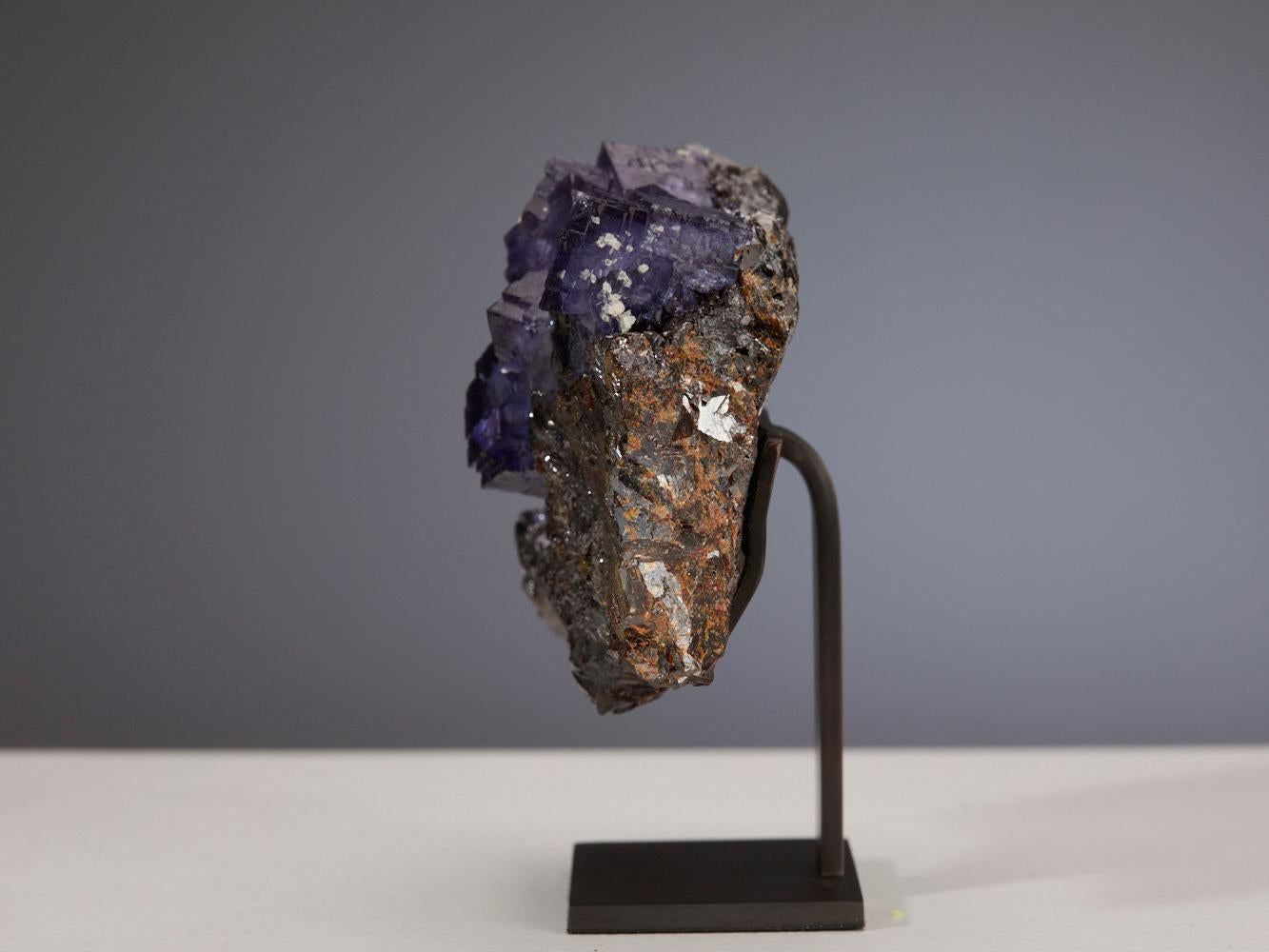 18th Century and Earlier Exquisite Fluorite with Galena For Sale