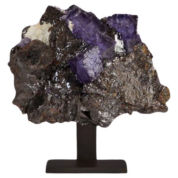 Exquisite Fluorite with Galena For Sale