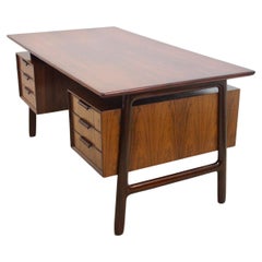 Exquisite Free-standing Danish Mid-Century Writing Desk by Arne Vodder, Denmark
