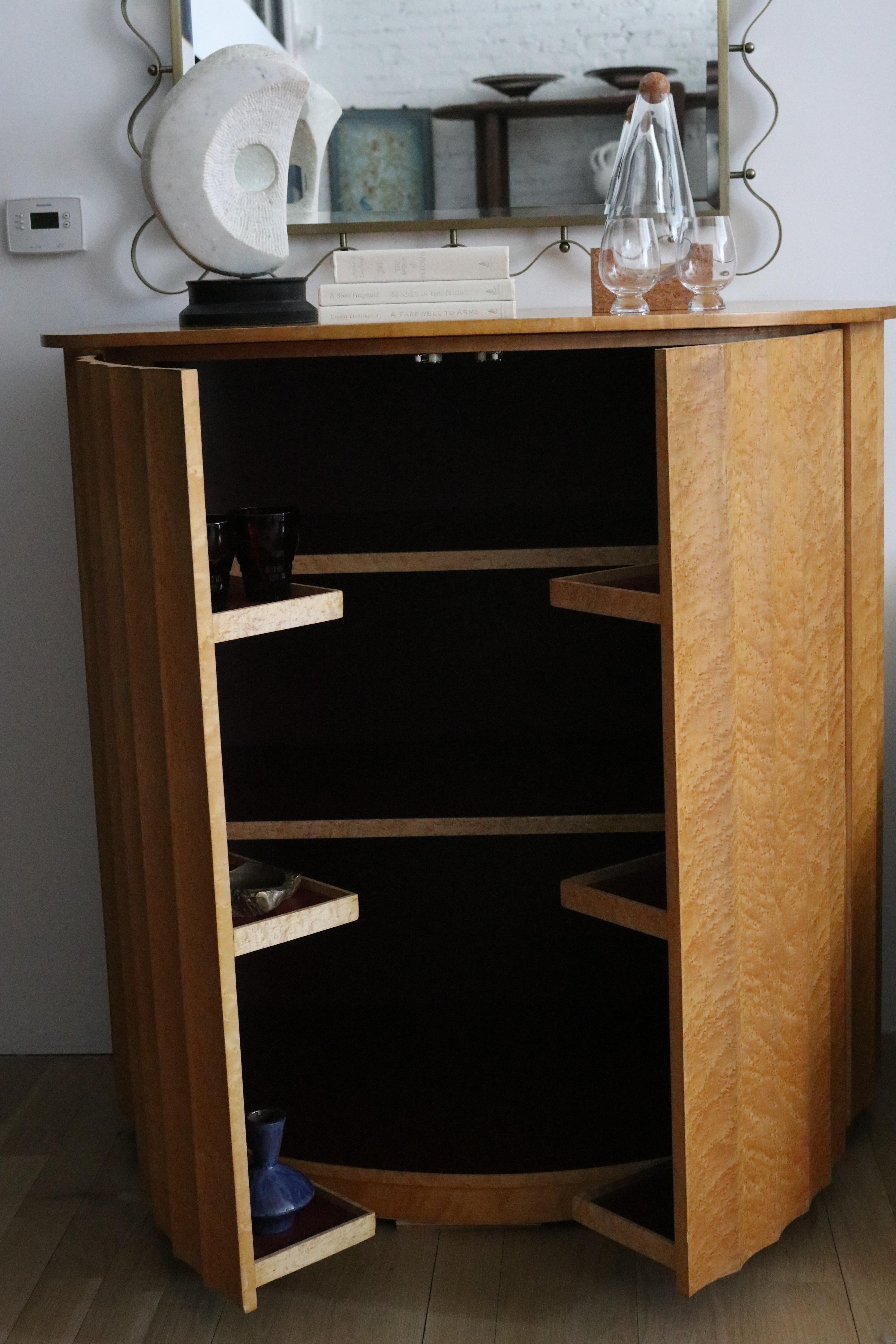 Exquisite French 60's Dry Bar In The Manner of André Arbus In Good Condition In New York, NY