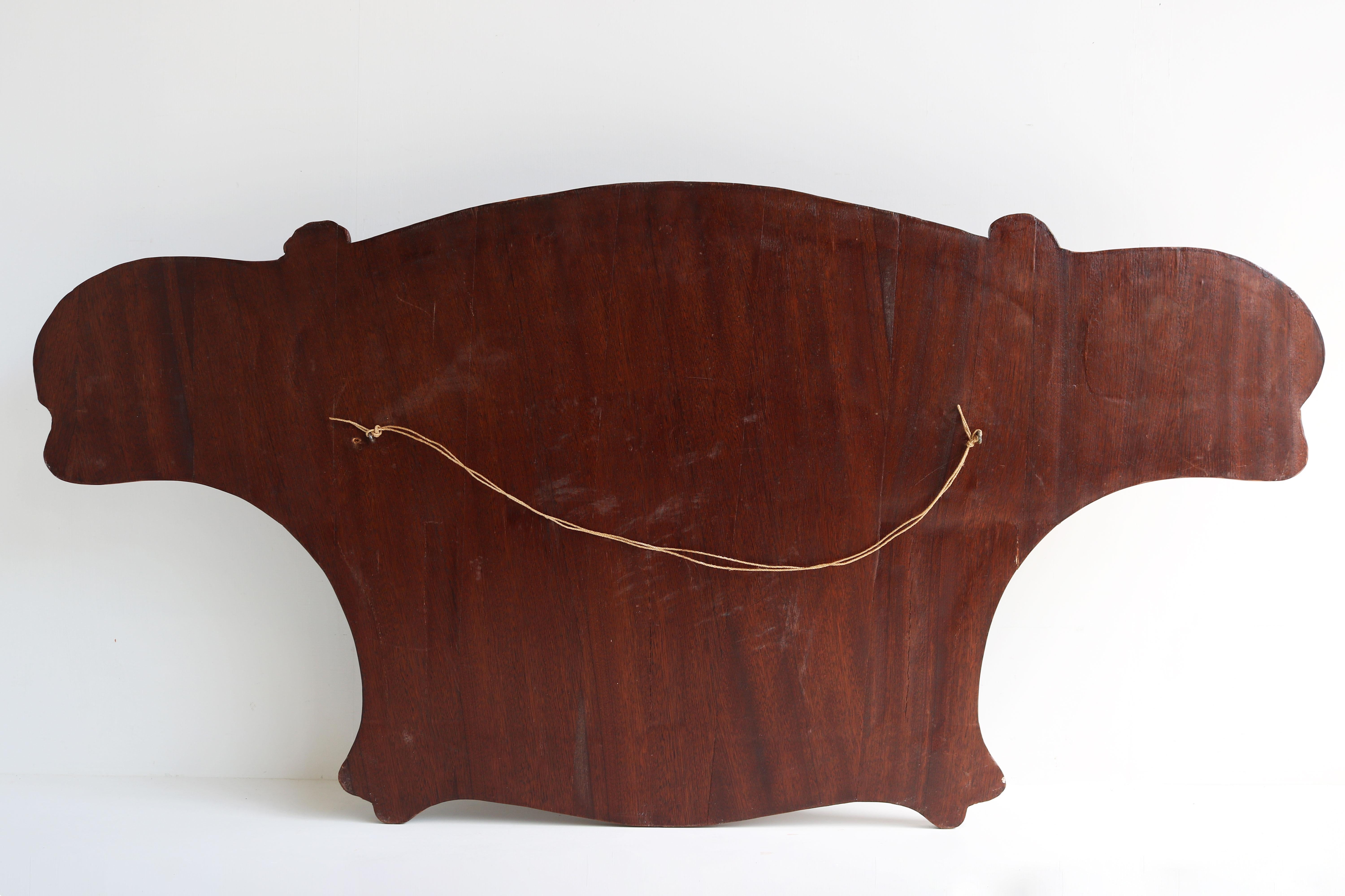 Rare Art Nouveau Wall Shelf by Eugene Gaillard France 1900 Jugendstil Walnut For Sale 9