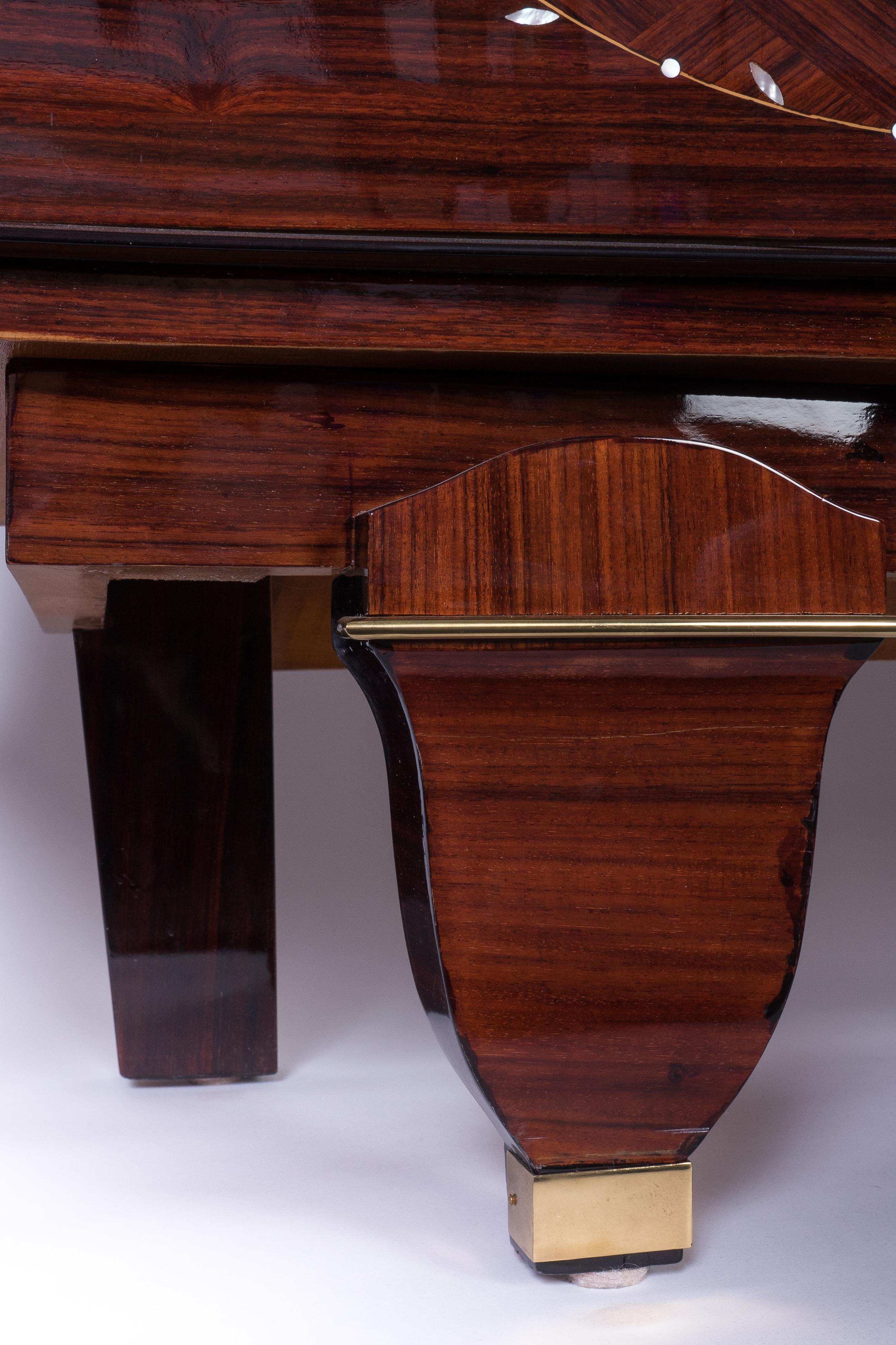 Exquisite French Art Deco Sideboard Credenza in Rosewood by Jules Leleu 1