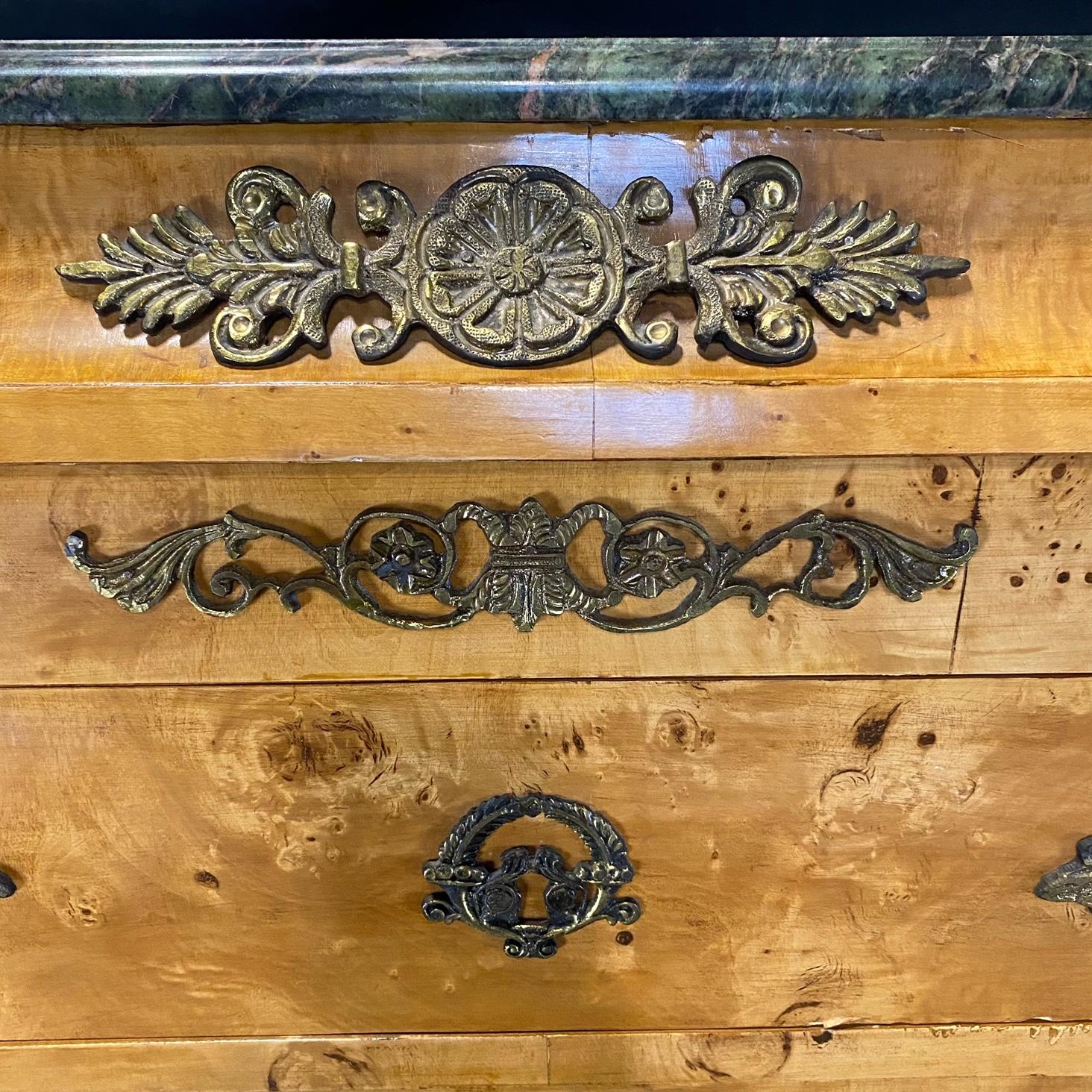 Exquisite French Louis XVI French Linen Chest or Commode with Marble Top In Good Condition In Hopewell, NJ
