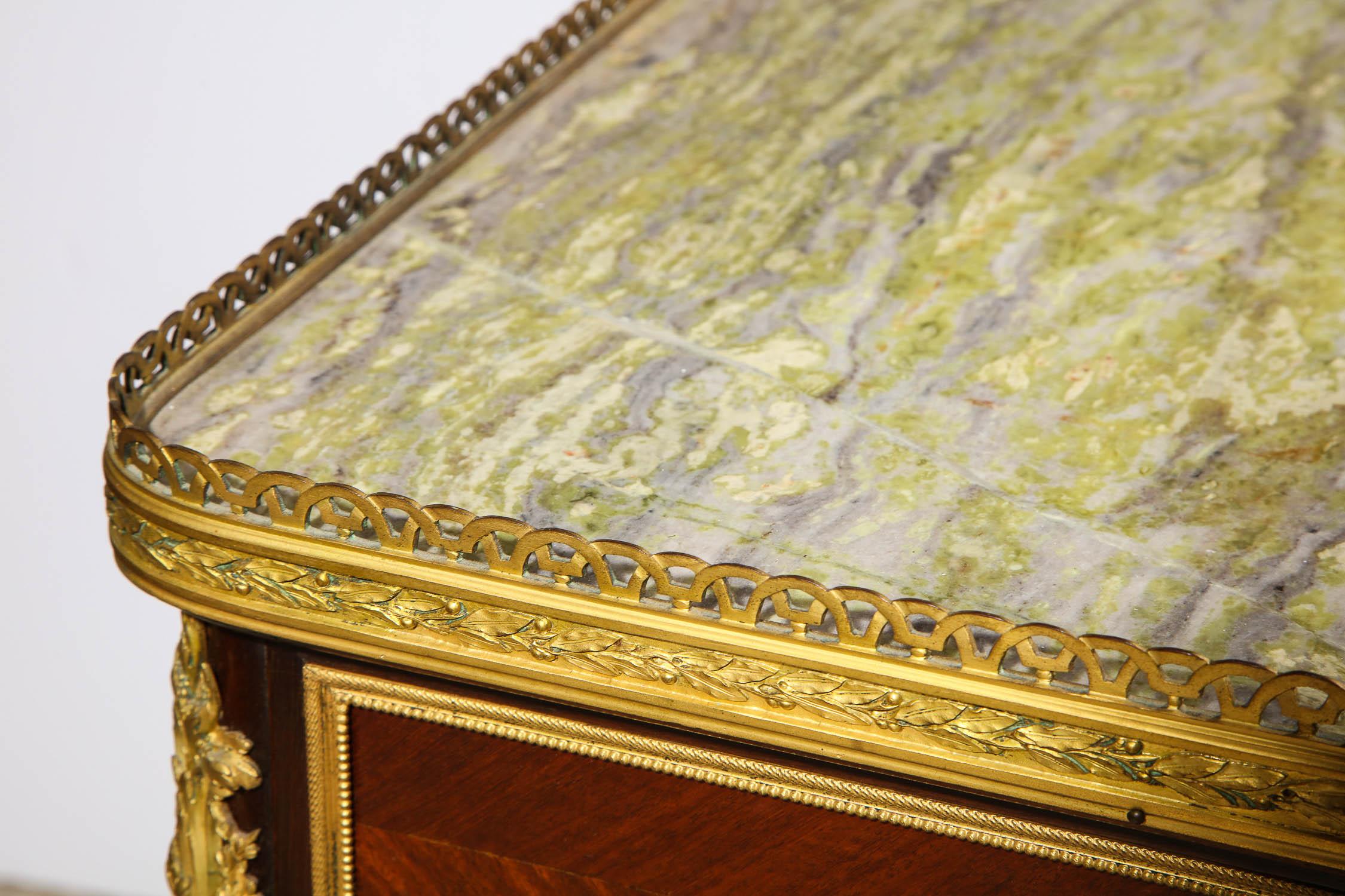 Exquisite French Ormolu and Wedgewood Mounted Table with Marble Top, circa 1880 4
