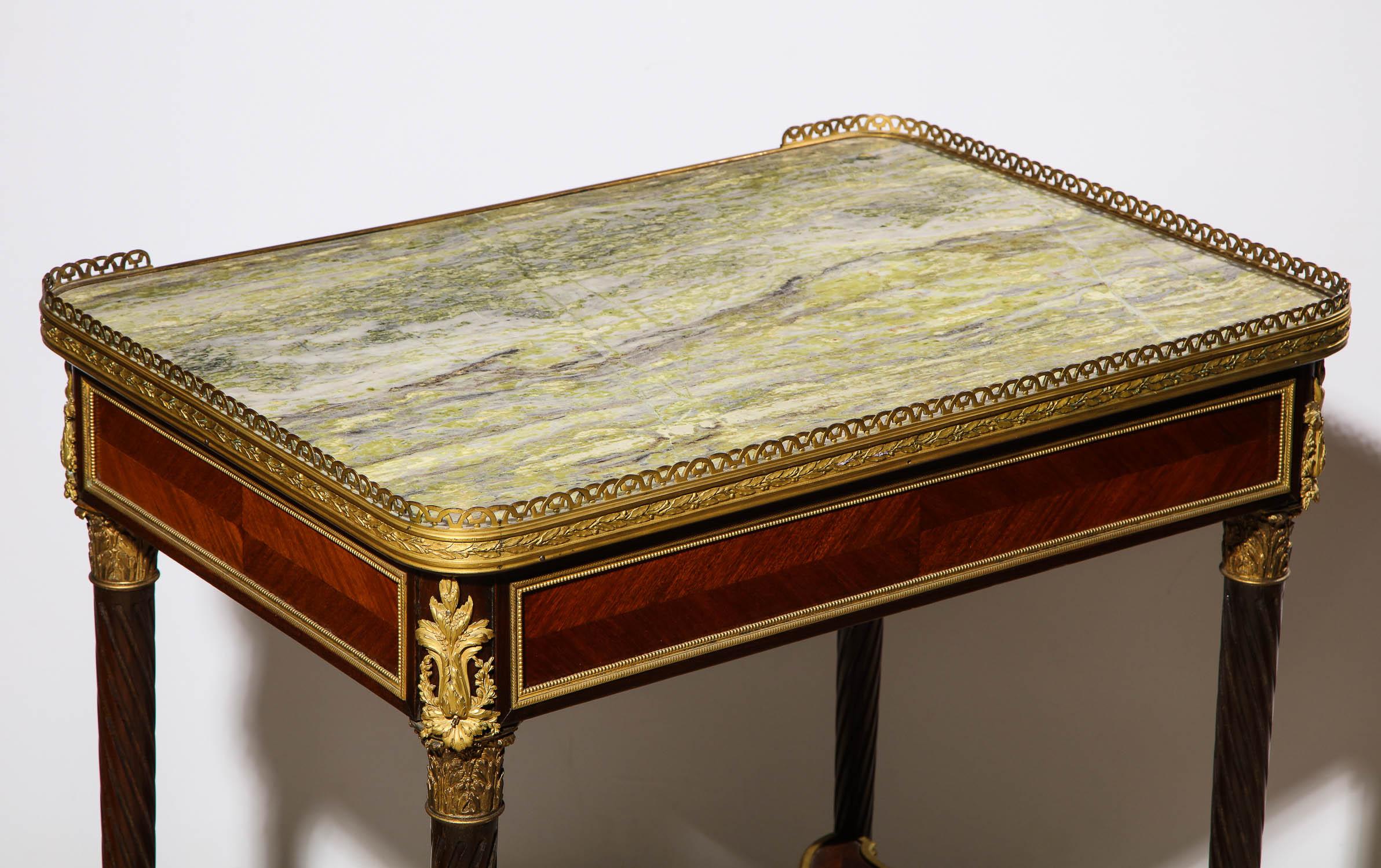 Exquisite French Ormolu and Wedgewood Mounted Table with Marble Top, circa 1880 7